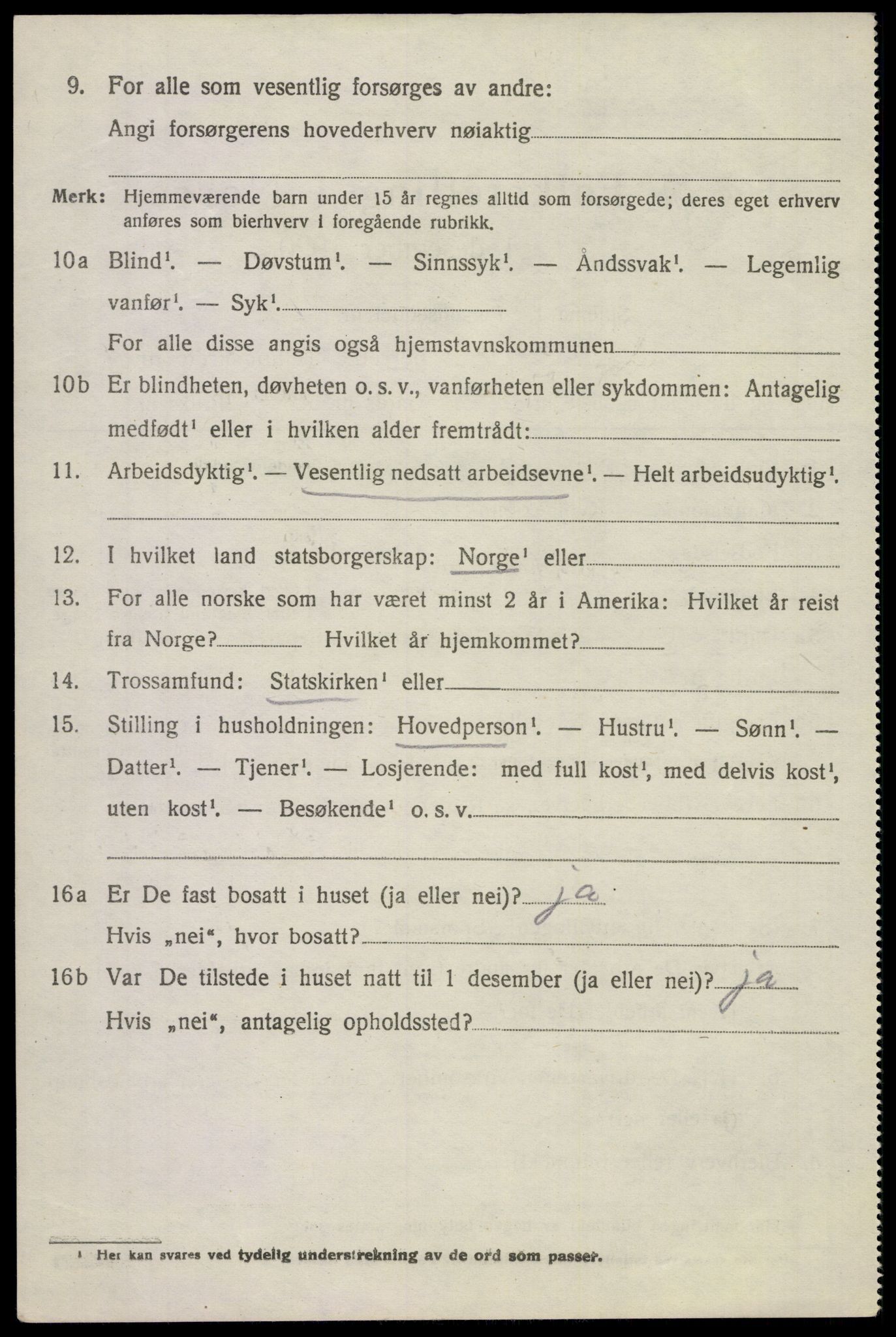 SAKO, 1920 census for Sem, 1920, p. 3554