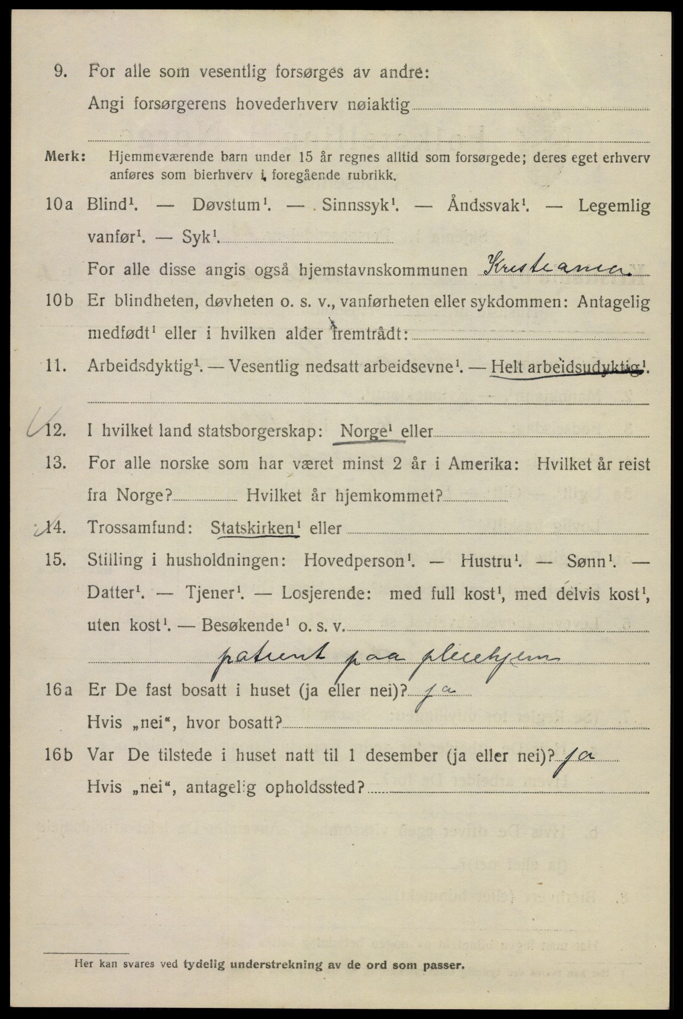 SAO, 1920 census for Kristiania, 1920, p. 417616