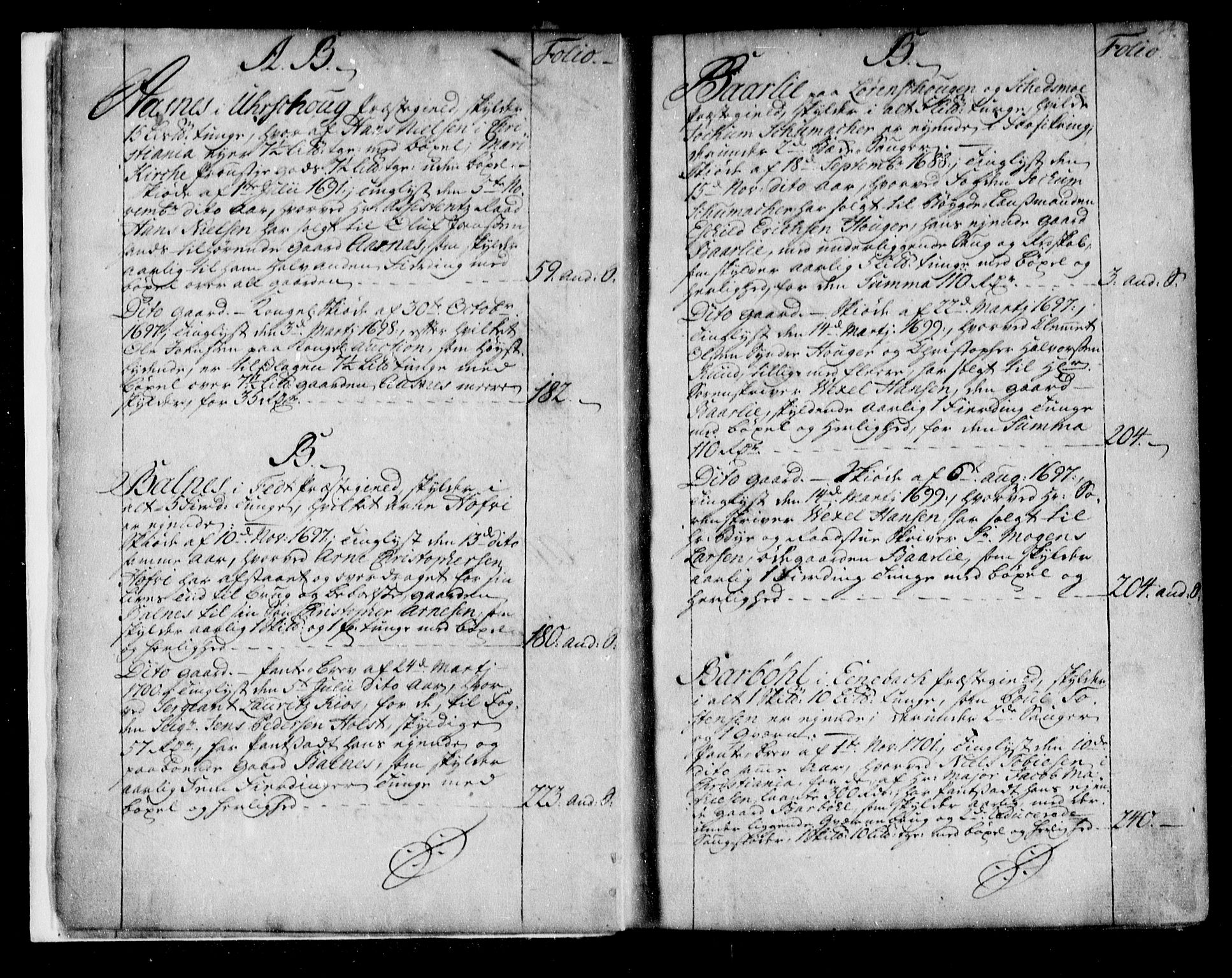 Nedre Romerike sorenskriveri, SAO/A-10469/G/Ga/Gaa/L0001: Mortgage register no. I 1, 1688-1704, p. 4