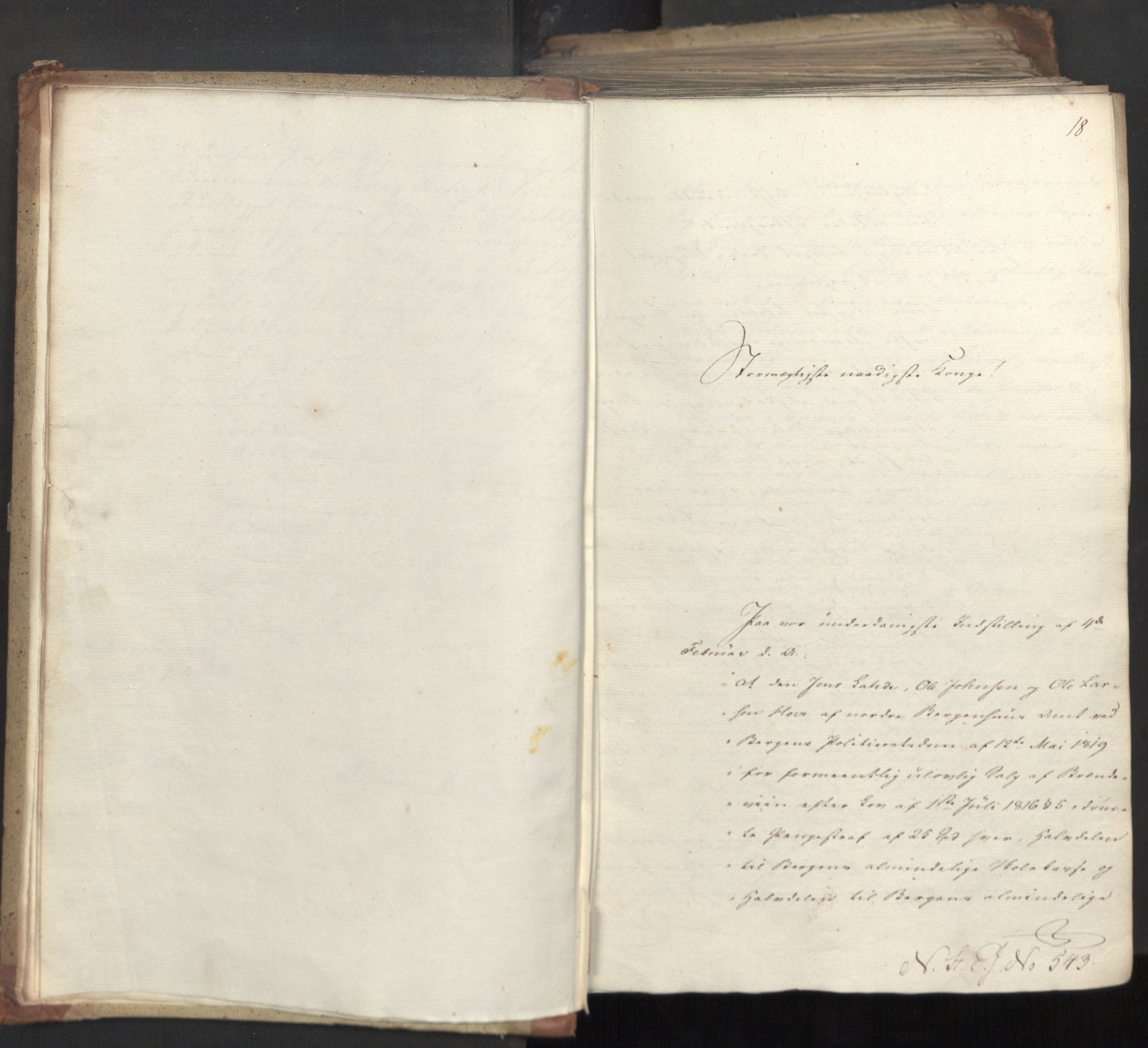 Statsrådsavdelingen i Stockholm, AV/RA-S-1003/D/Da/L0035: Regjeringsinnstillinger nr. 541-840, 1823, p. 6