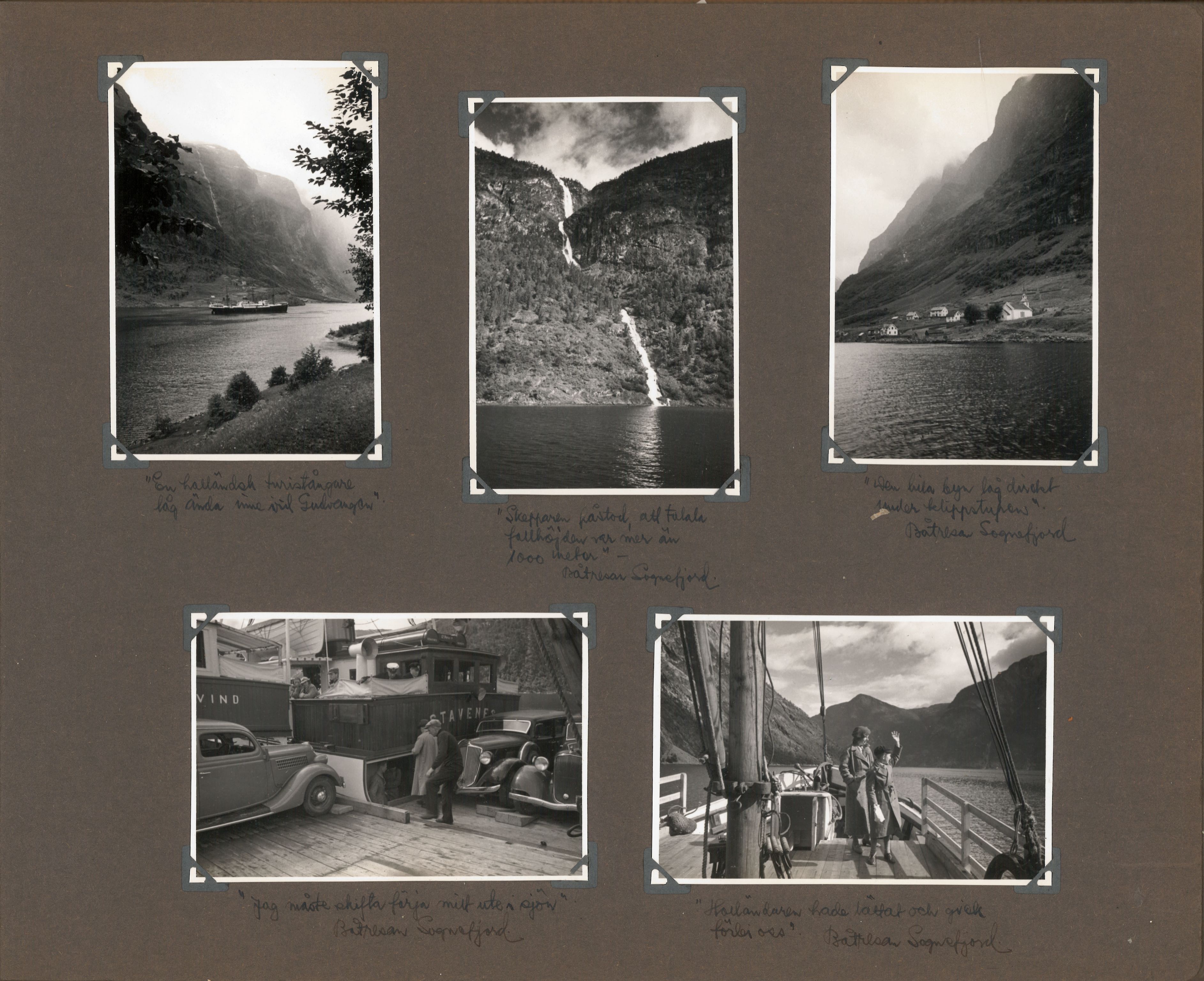 Familien Malmros' på reise i Norge - fotoalbum, SAB/SAB/PA-0313/U/L0001: Fotoalbum, 1935, p. 25