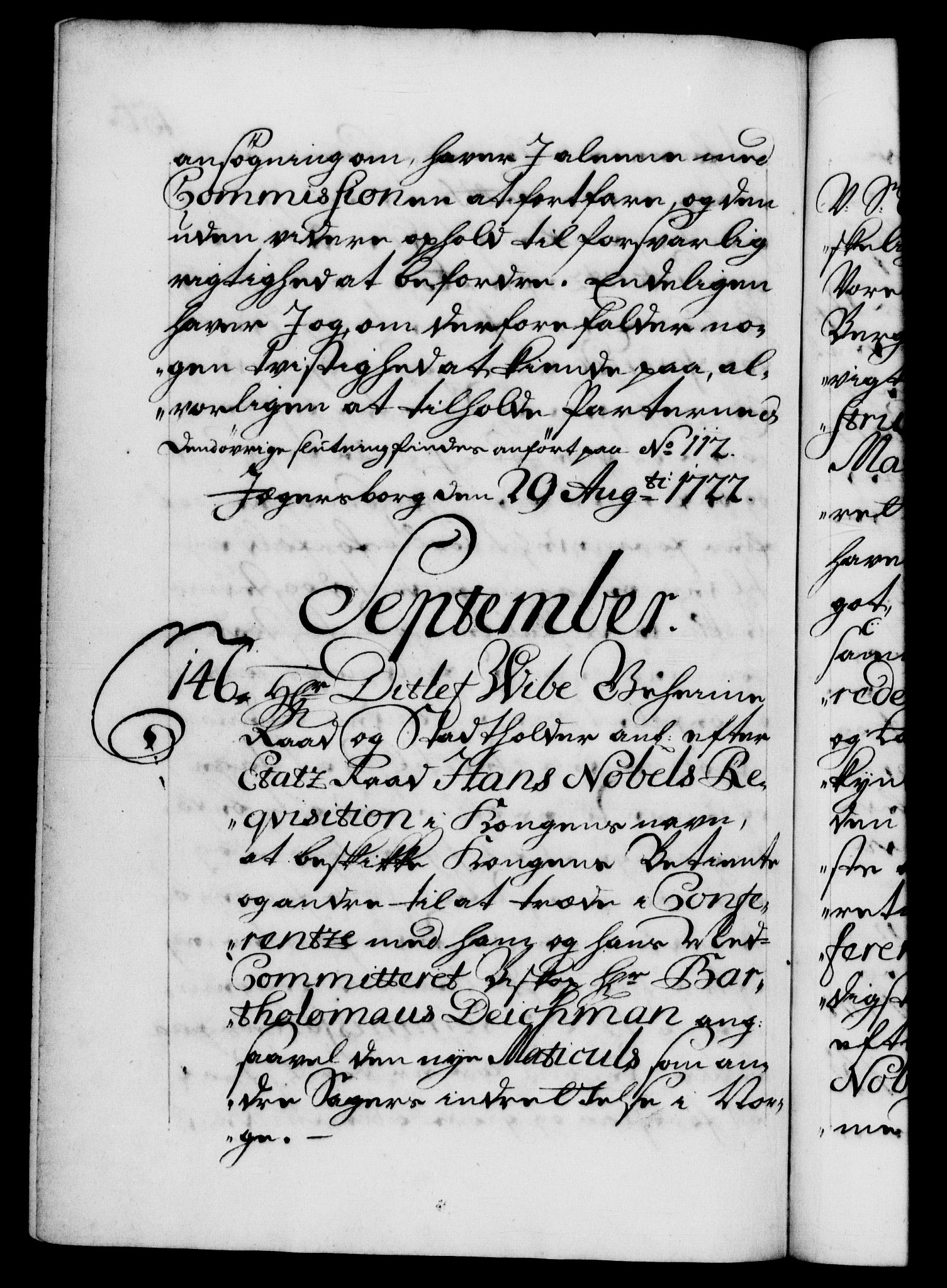 Danske Kanselli 1572-1799, AV/RA-EA-3023/F/Fc/Fca/Fcab/L0022: Norske tegnelser, 1722-1724, p. 156b