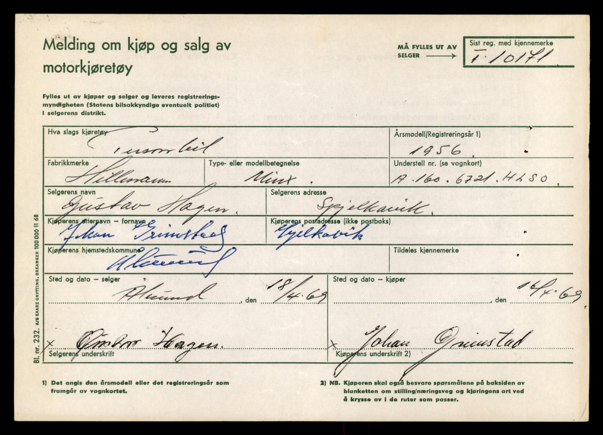 Møre og Romsdal vegkontor - Ålesund trafikkstasjon, AV/SAT-A-4099/F/Fe/L0018: Registreringskort for kjøretøy T 10091 - T 10227, 1927-1998, p. 1597