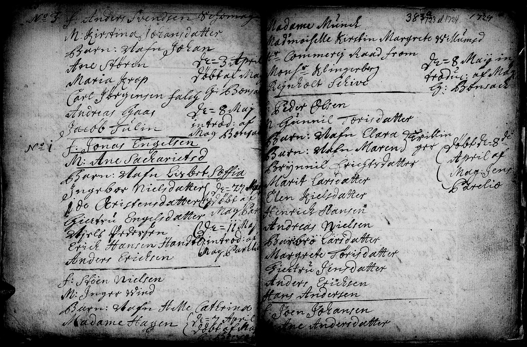 Ministerialprotokoller, klokkerbøker og fødselsregistre - Sør-Trøndelag, SAT/A-1456/601/L0035: Parish register (official) no. 601A03, 1713-1728, p. 383b
