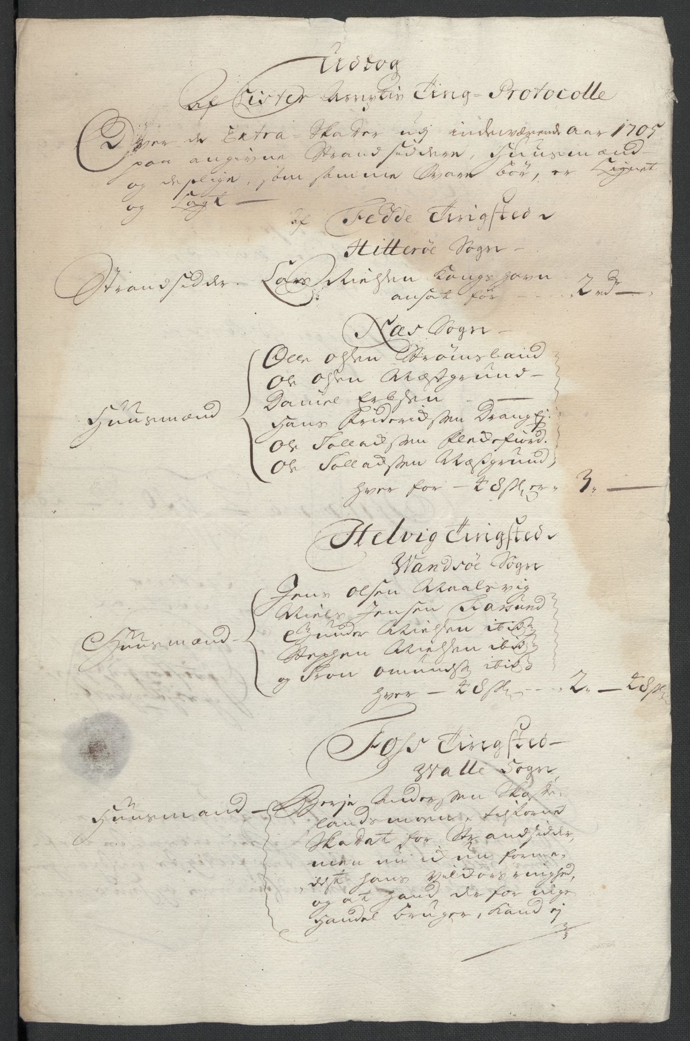 Rentekammeret inntil 1814, Reviderte regnskaper, Fogderegnskap, RA/EA-4092/R43/L2551: Fogderegnskap Lista og Mandal, 1705-1709, p. 48