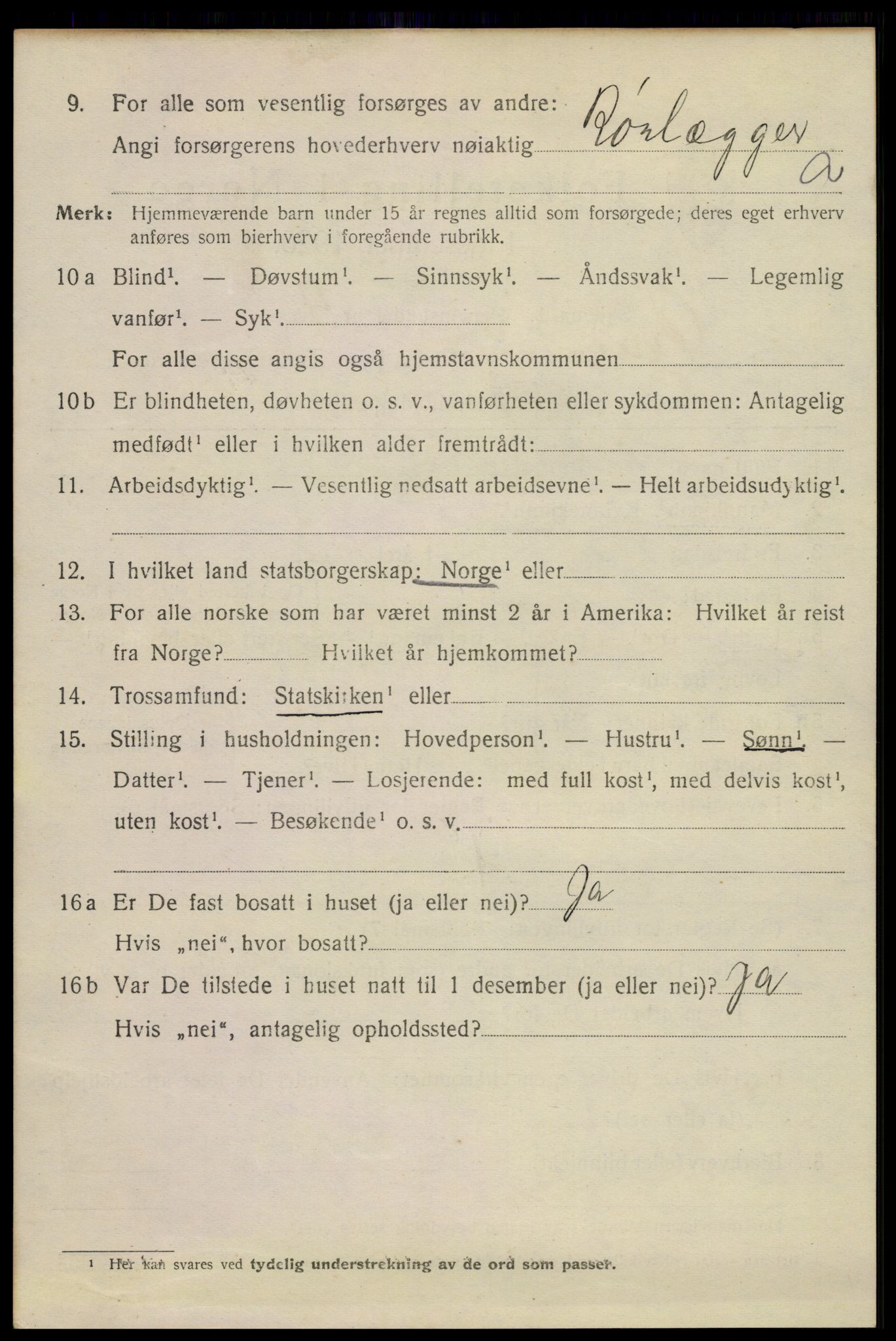 SAKO, 1920 census for Drammen, 1920, p. 40612