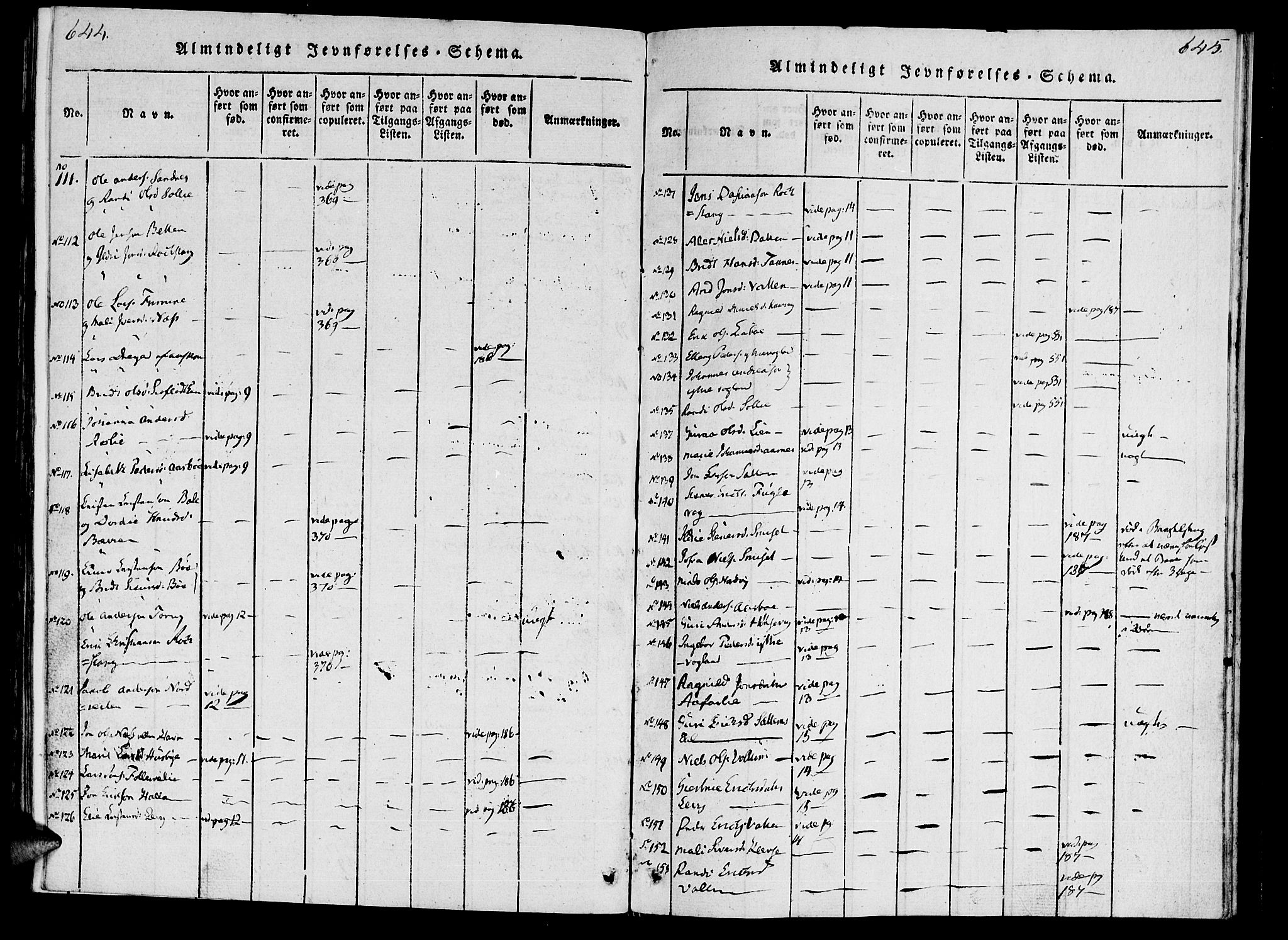 Ministerialprotokoller, klokkerbøker og fødselsregistre - Møre og Romsdal, AV/SAT-A-1454/592/L1023: Parish register (official) no. 592A02, 1820-1830, p. 644-645