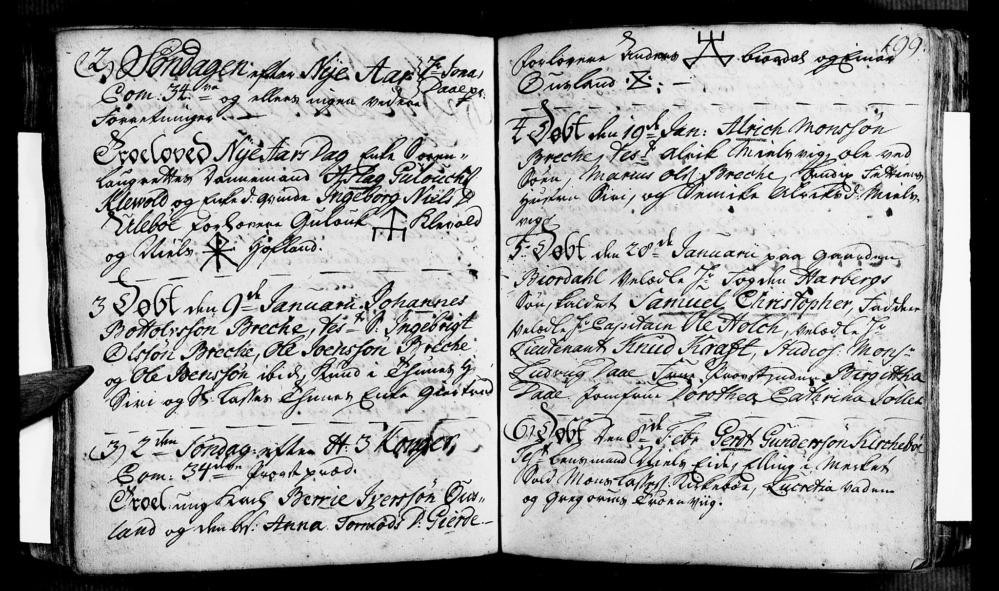 Vik sokneprestembete, AV/SAB-A-81501/H/Haa/Haaa/L0002: Parish register (official) no. A 2 / 3, 1740-1755, p. 199