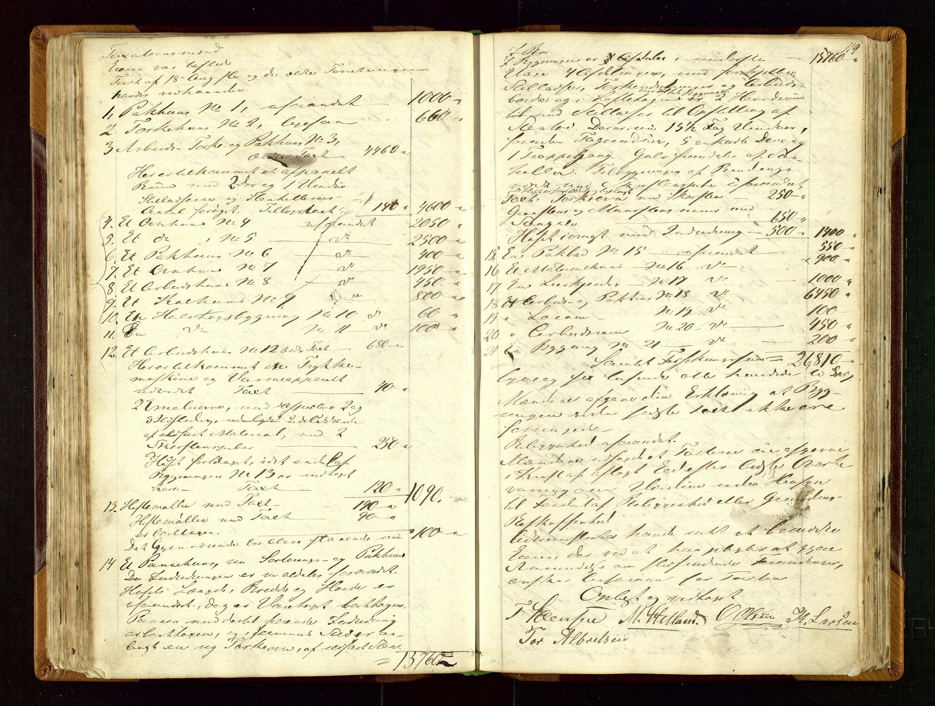 Eigersund lensmannskontor, AV/SAST-A-100171/God/L0002: Branntakstprotokoll, 1860-1873, p. 118b-119a