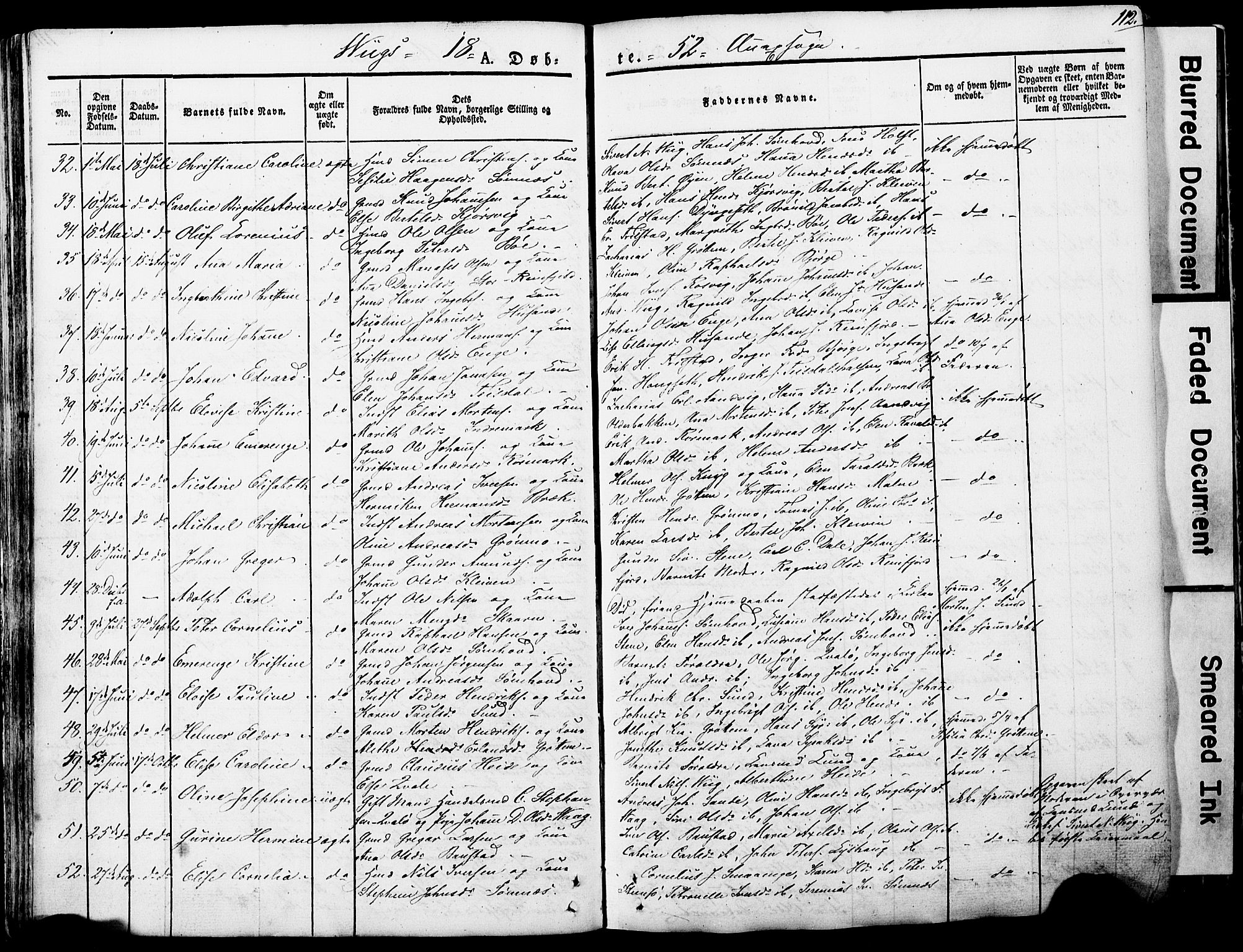 Ministerialprotokoller, klokkerbøker og fødselsregistre - Nordland, SAT/A-1459/812/L0176: Parish register (official) no. 812A05, 1834-1874, p. 112