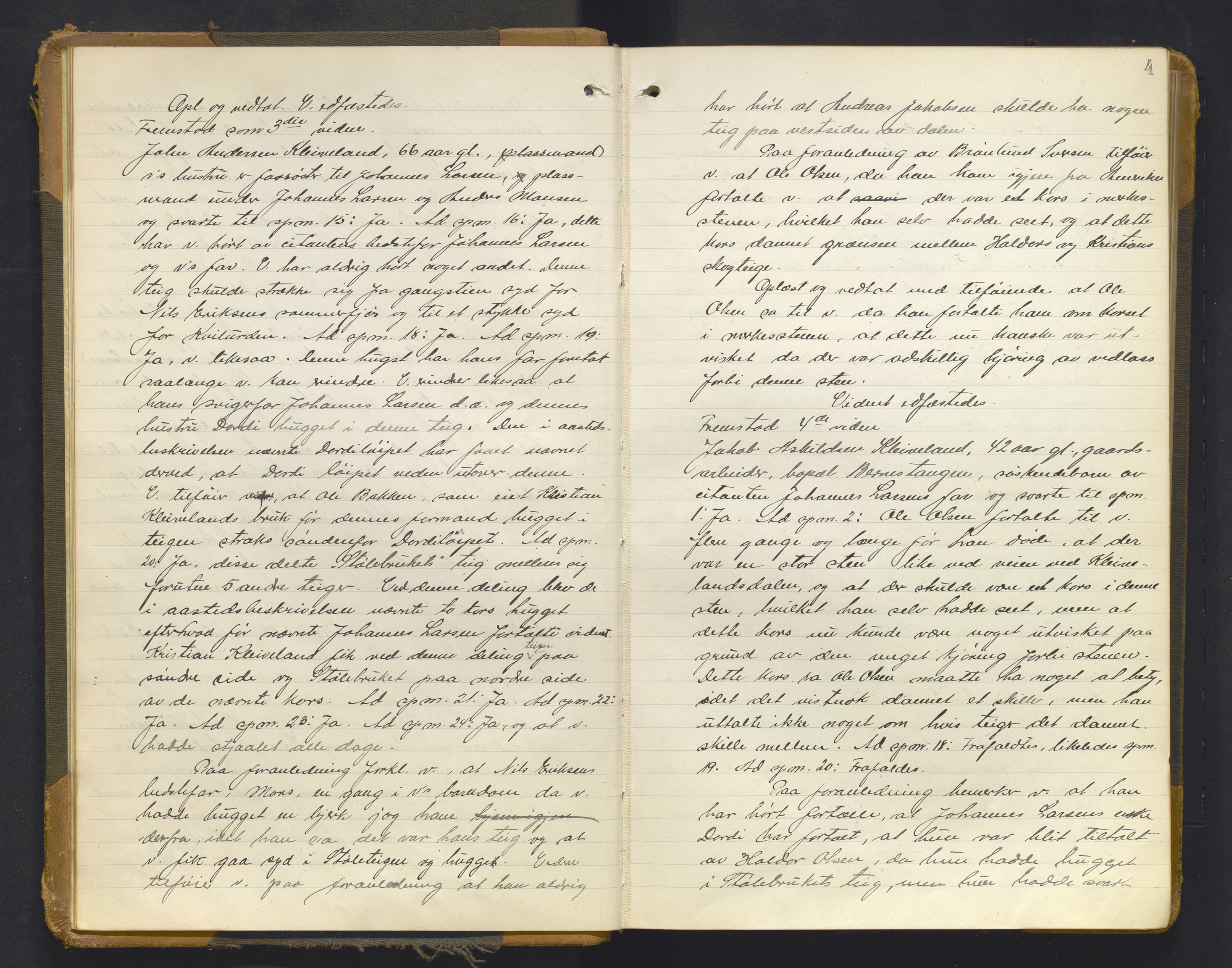 Nordhordland sorenskrivar, AV/SAB-A-2901/1/F/Fd/Fda/L0004: Ekstrarettsprotokoll, sivile saker, 1919-1922, p. 3b-4a