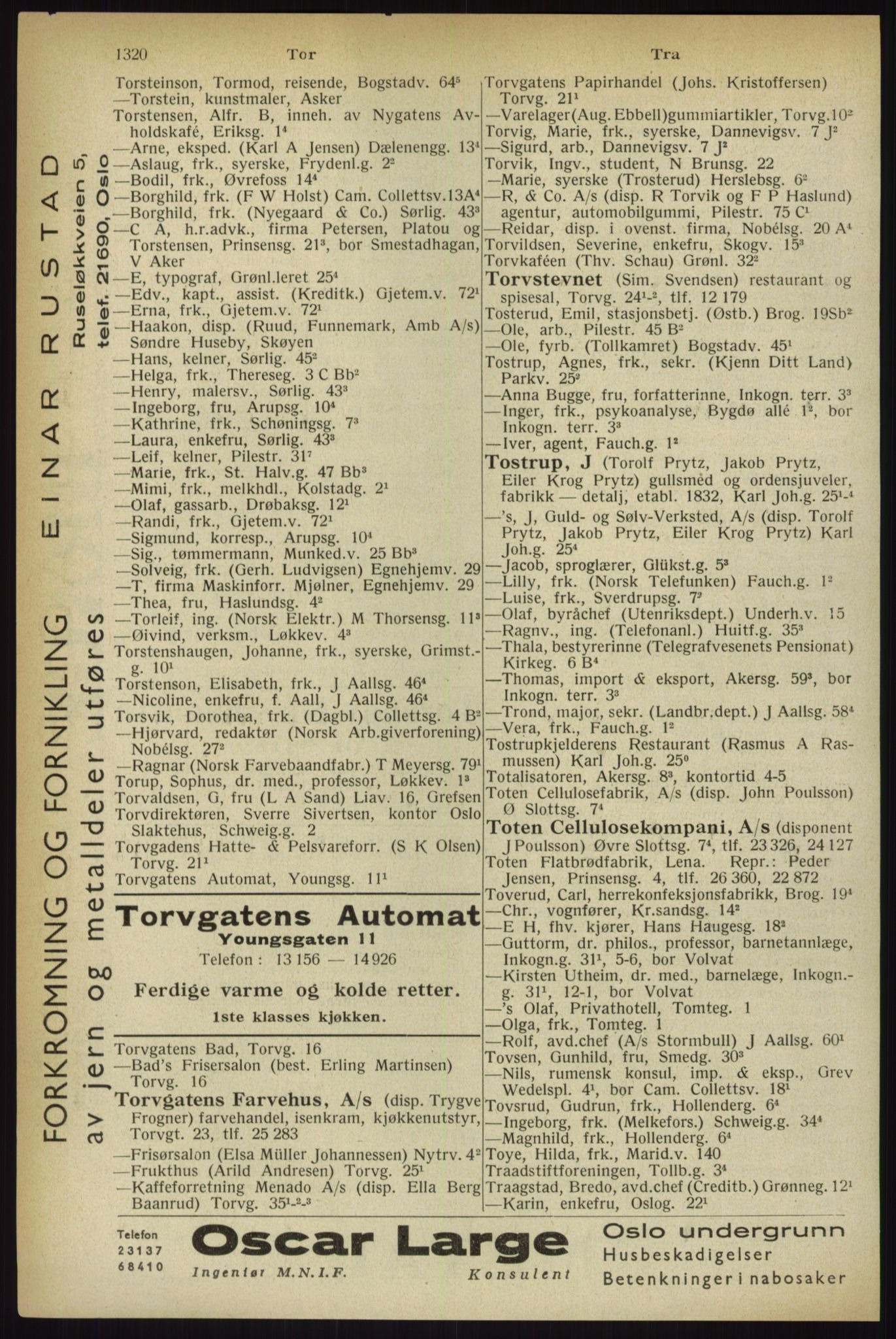 Kristiania/Oslo adressebok, PUBL/-, 1933, p. 1320