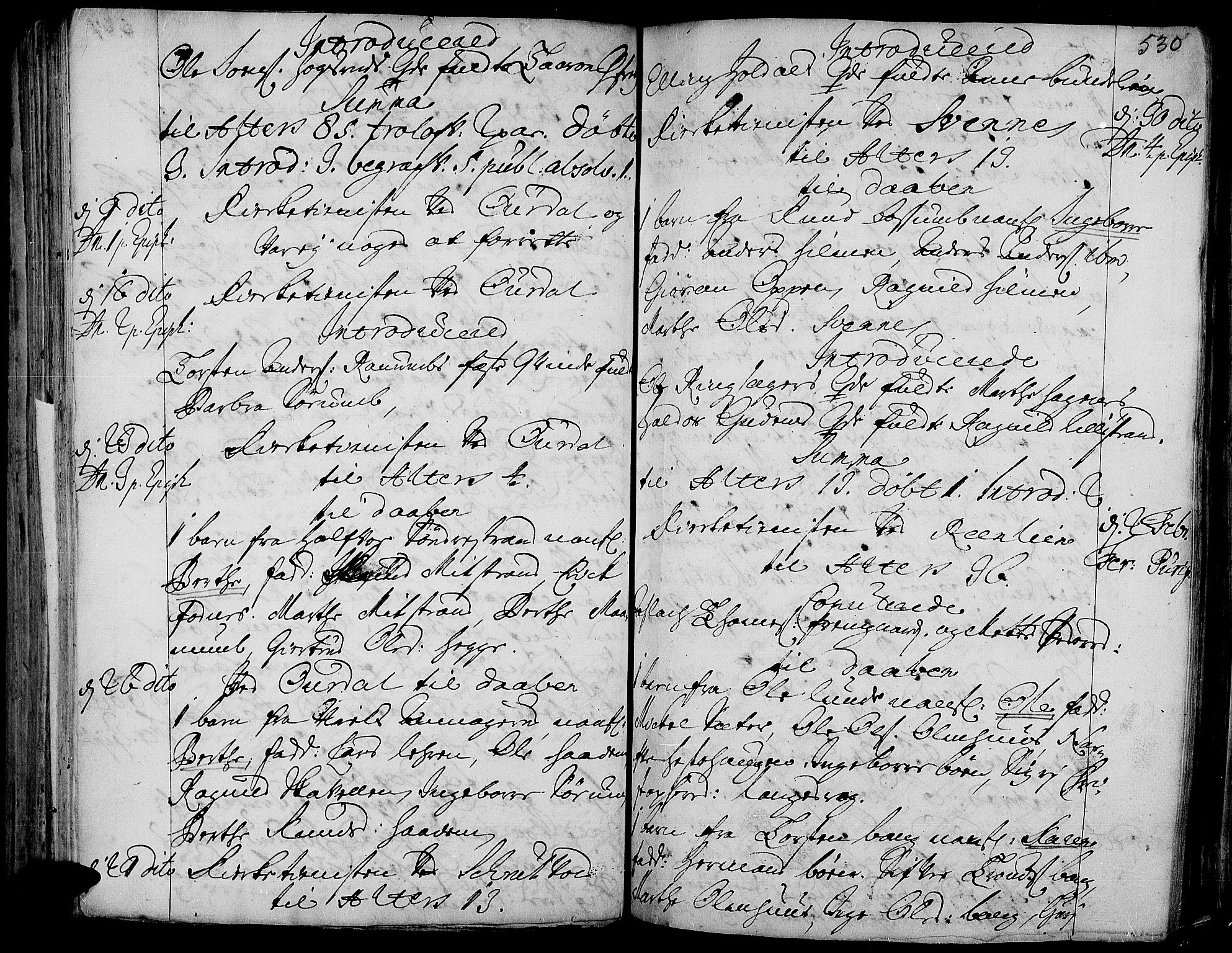 Aurdal prestekontor, SAH/PREST-126/H/Ha/Haa/L0001: Parish register (official) no. 1-3, 1692-1730, p. 530