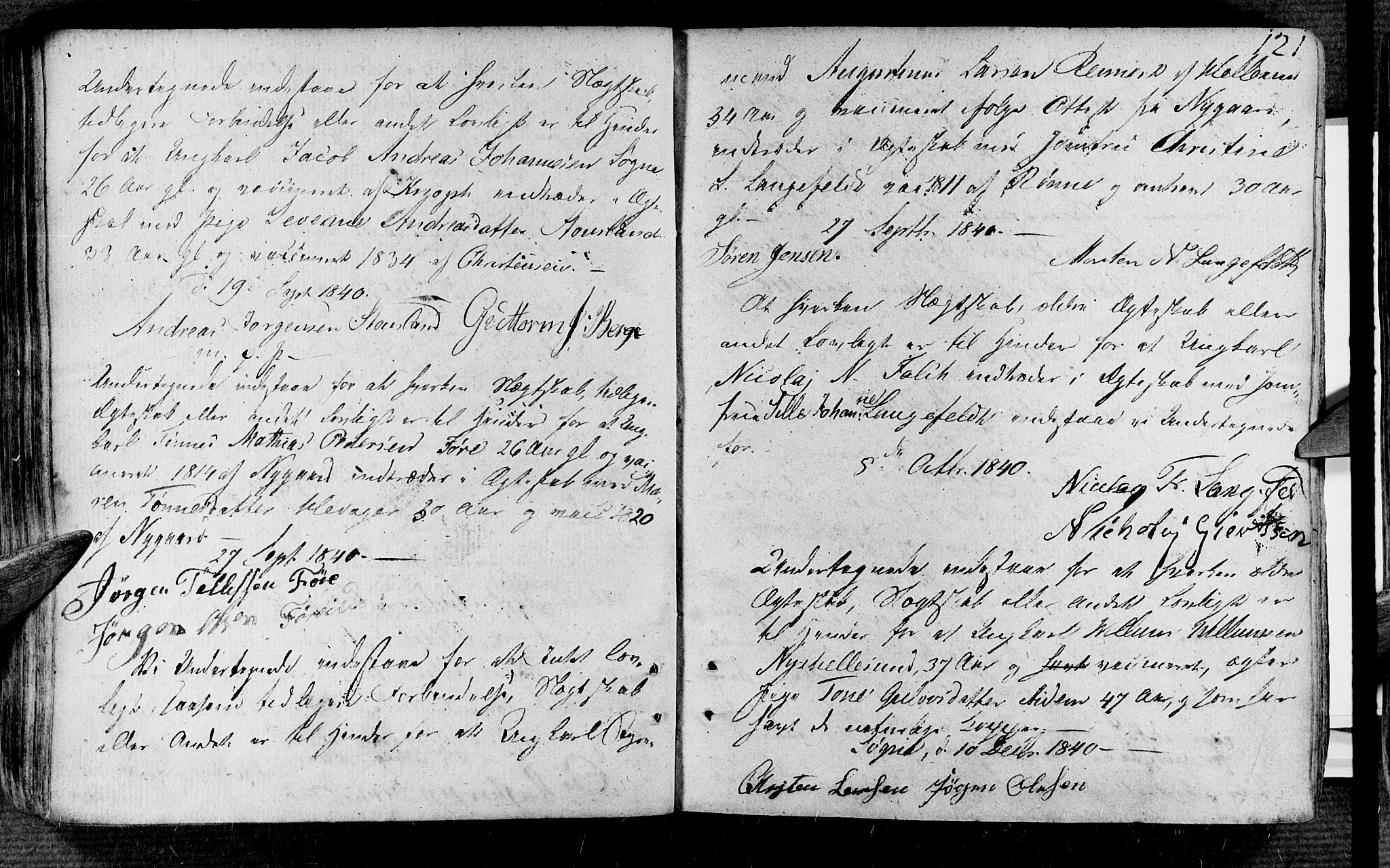 Søgne sokneprestkontor, SAK/1111-0037/F/Fa/Fab/L0007: Parish register (official) no. A 7, 1791-1851, p. 121