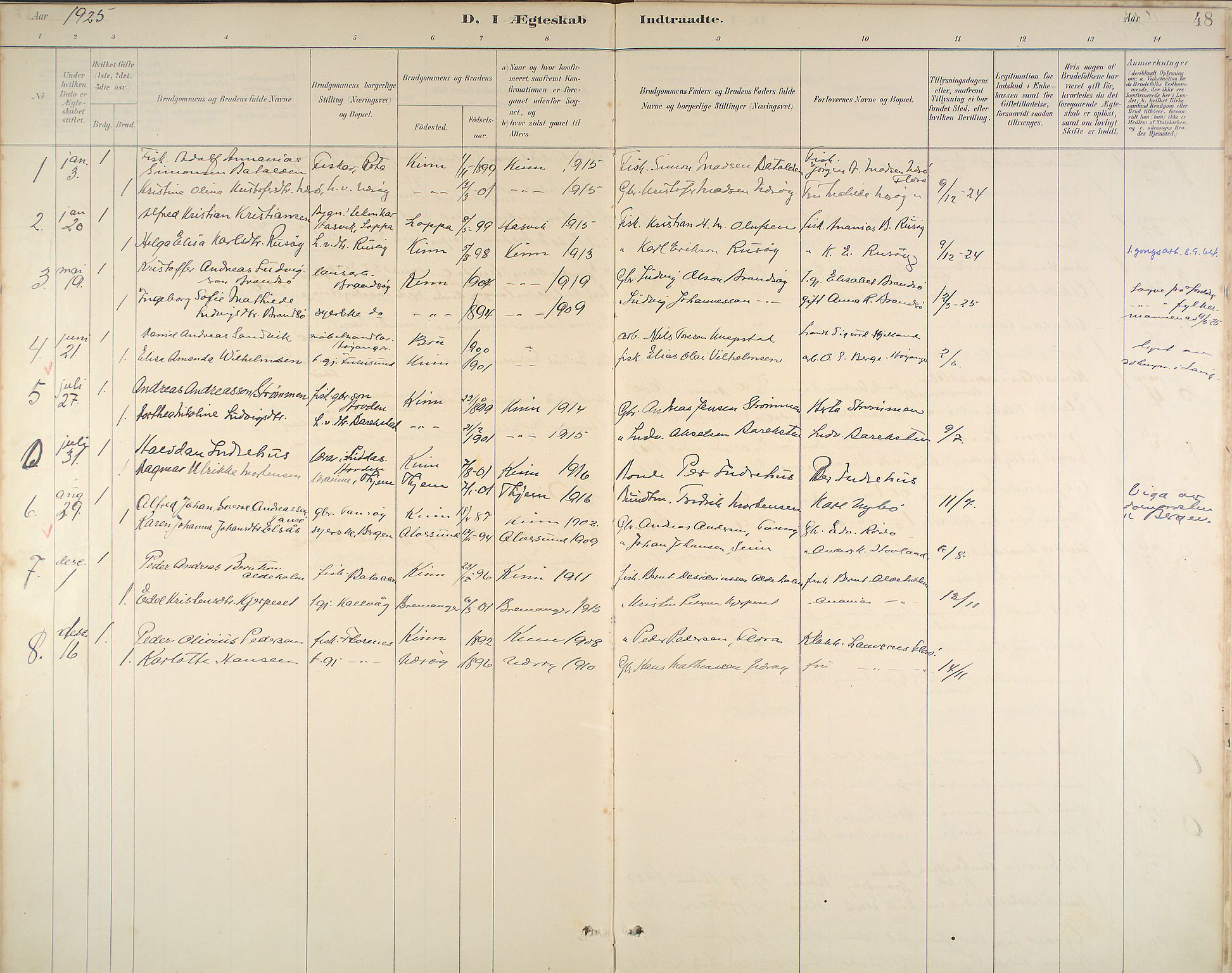 Kinn sokneprestembete, SAB/A-80801/H/Haa/Haab/L0011: Parish register (official) no. B 11, 1886-1936, p. 48