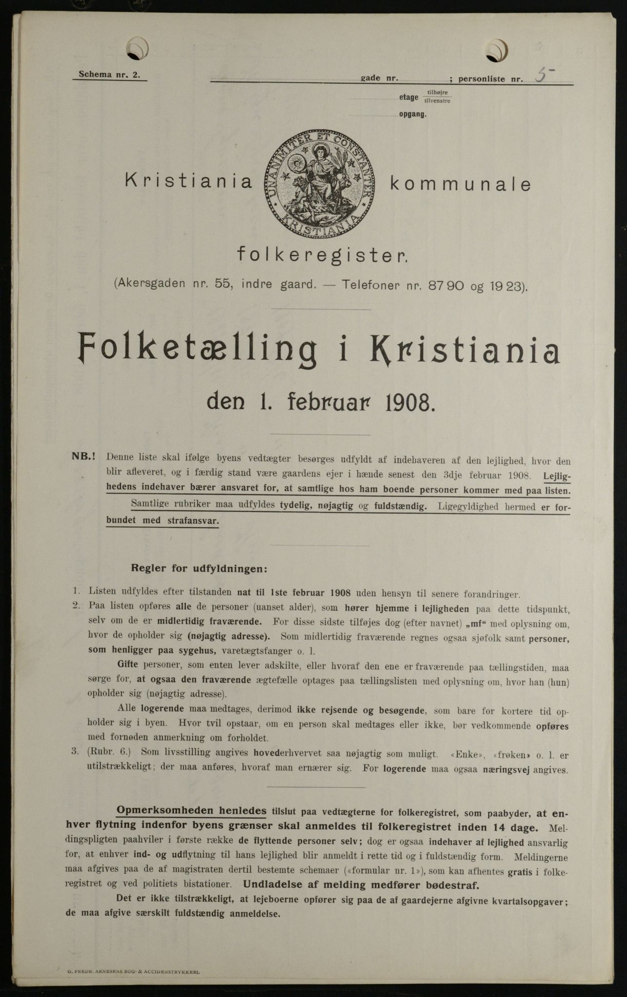 OBA, Municipal Census 1908 for Kristiania, 1908, p. 51201