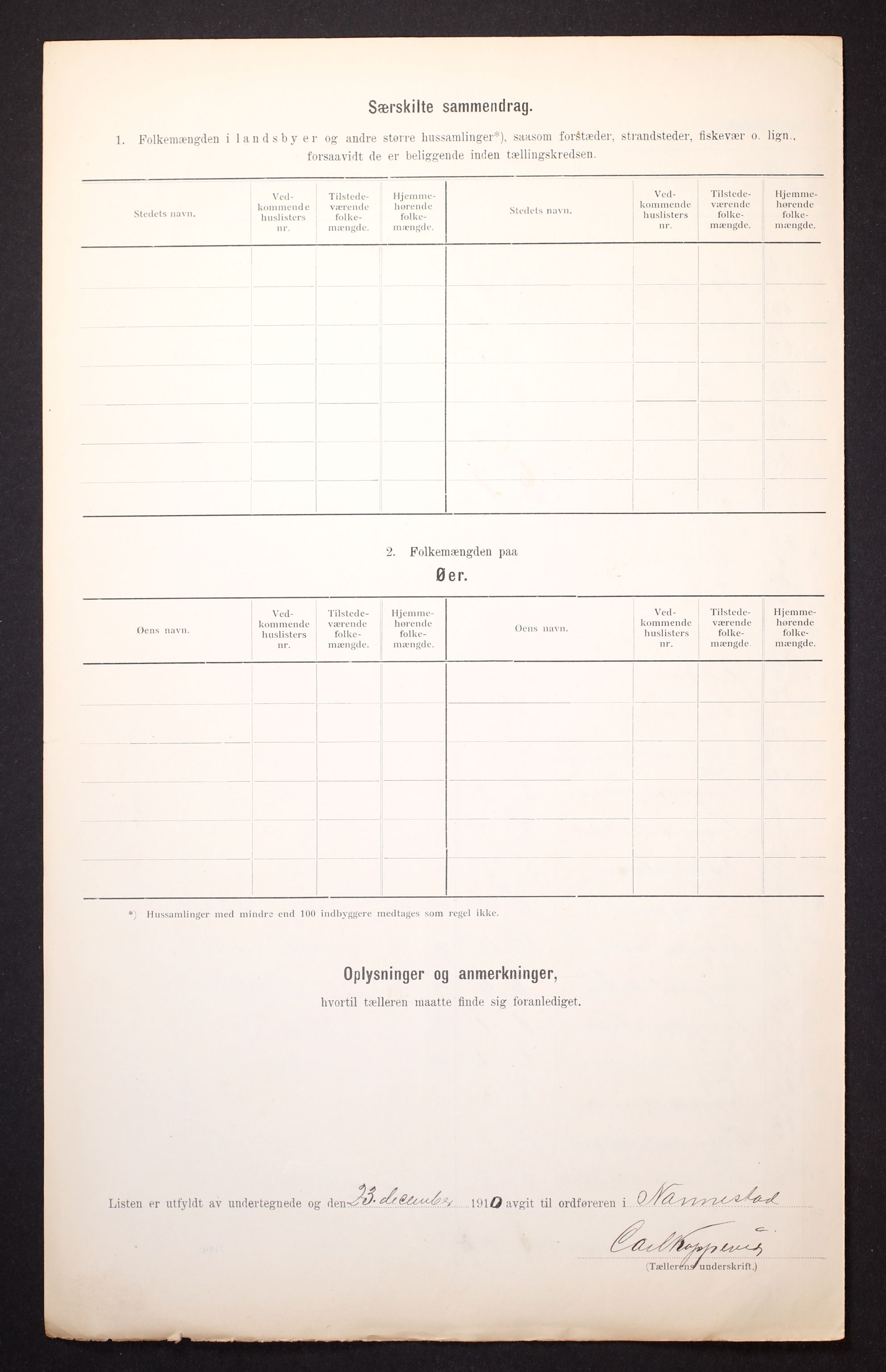 RA, 1910 census for Nannestad, 1910, p. 6