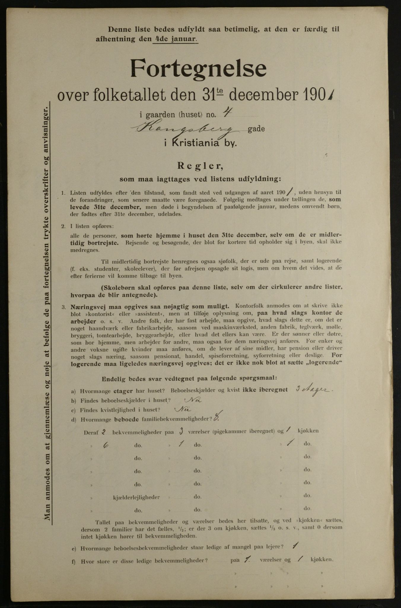 OBA, Municipal Census 1901 for Kristiania, 1901, p. 8209