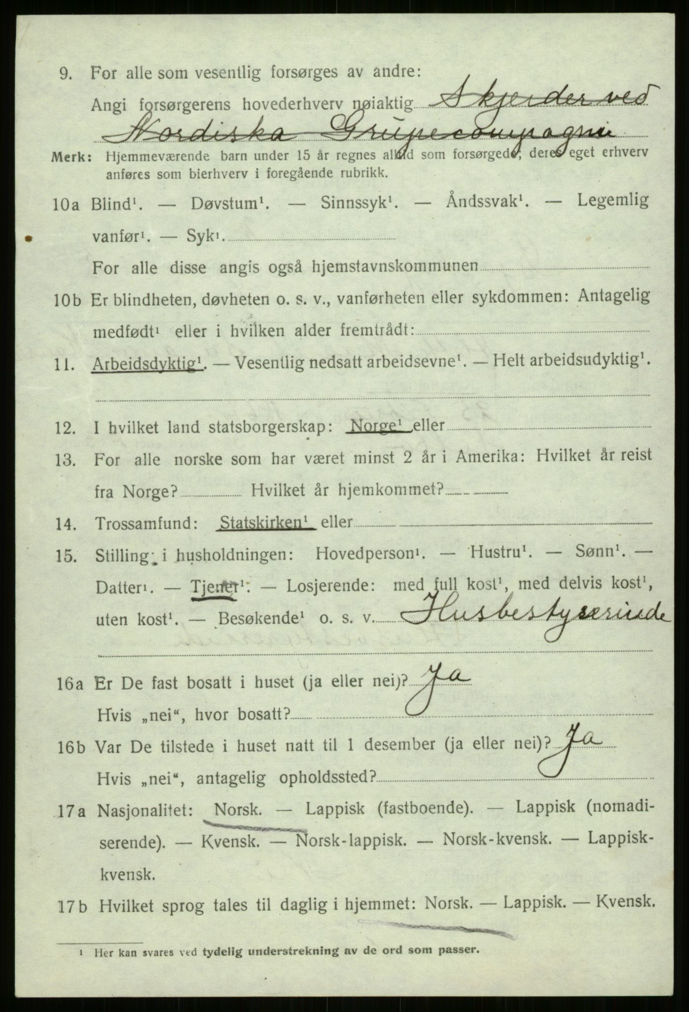 SATØ, 1920 census for Bjarkøy, 1920, p. 1562