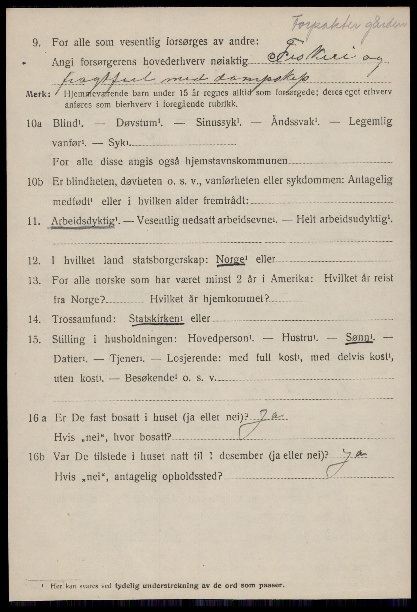 SAT, 1920 census for Åsskard, 1920, p. 1198