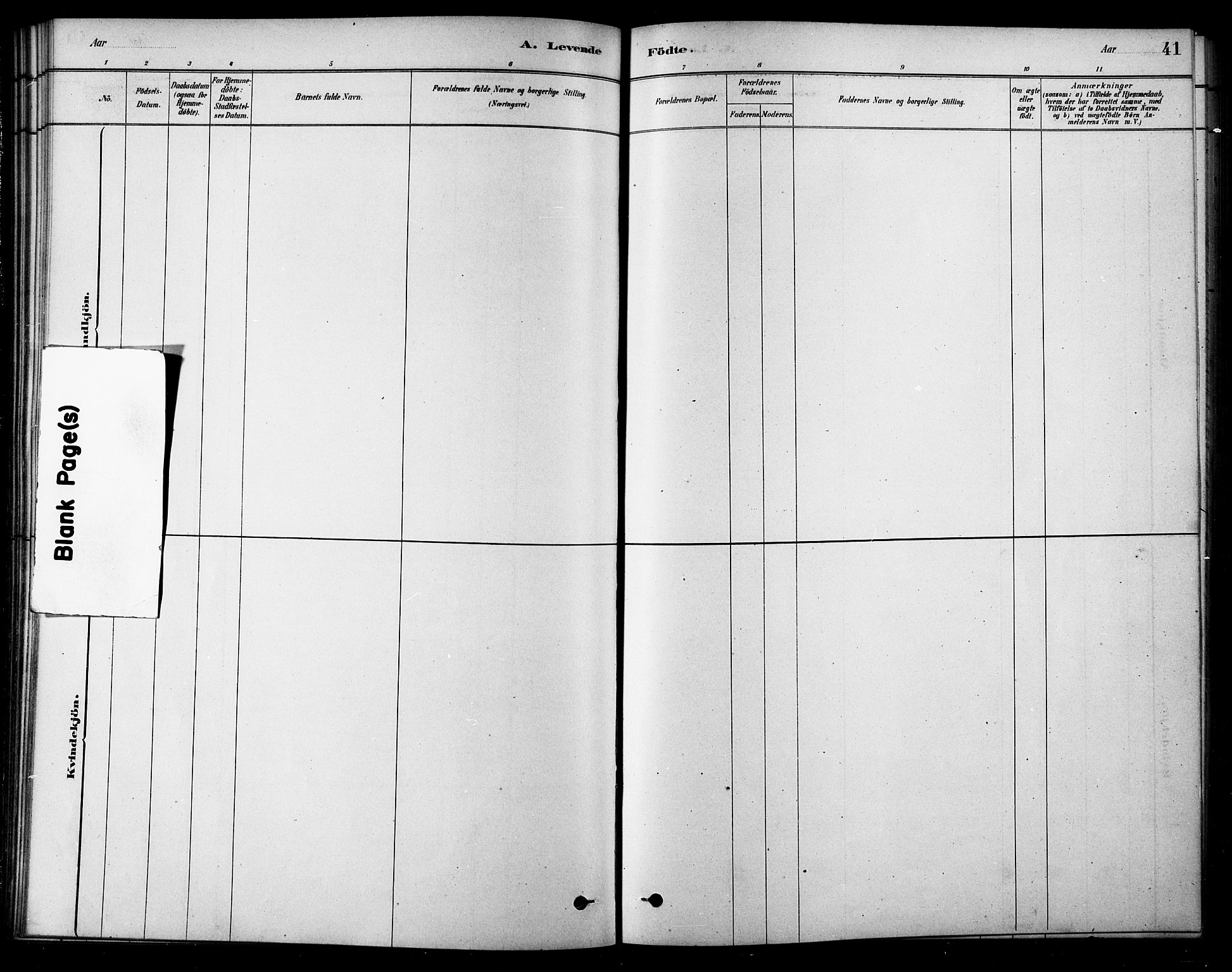 Ministerialprotokoller, klokkerbøker og fødselsregistre - Sør-Trøndelag, SAT/A-1456/685/L0972: Parish register (official) no. 685A09, 1879-1890, p. 41