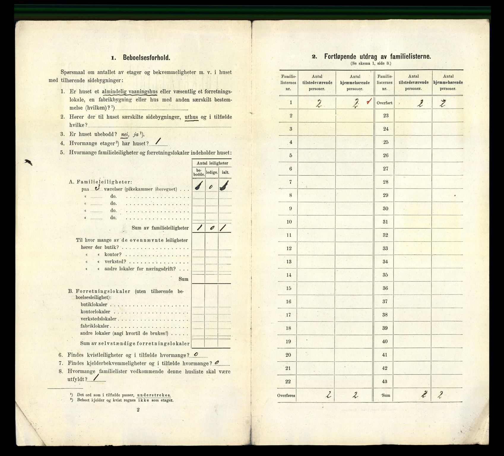 RA, 1910 census for Lillesand, 1910, p. 21