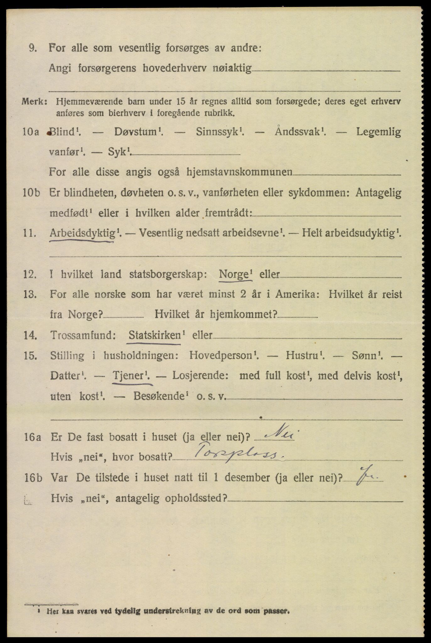 SAH, 1920 census for Alvdal, 1920, p. 4907