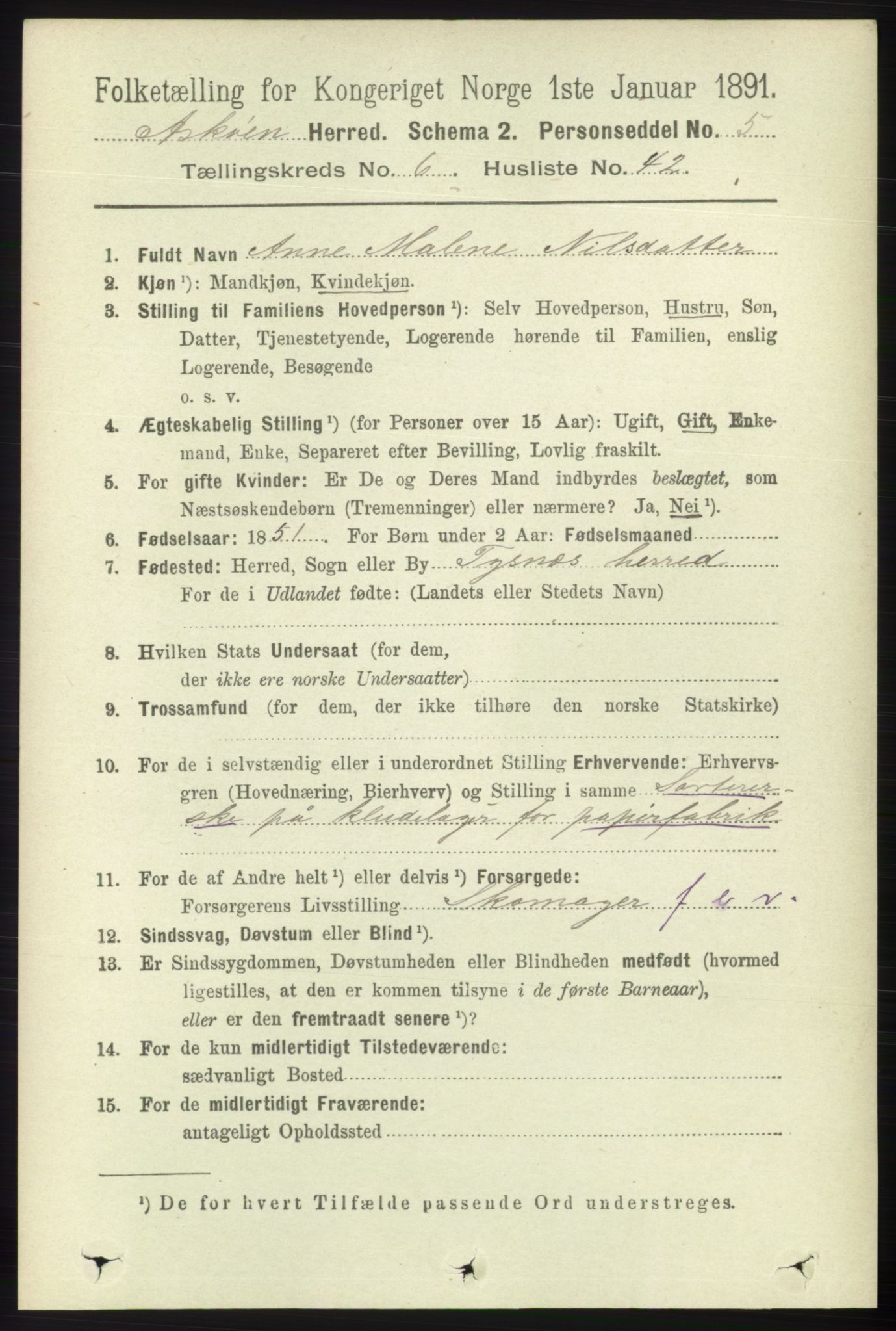 RA, 1891 census for 1247 Askøy, 1891, p. 4220