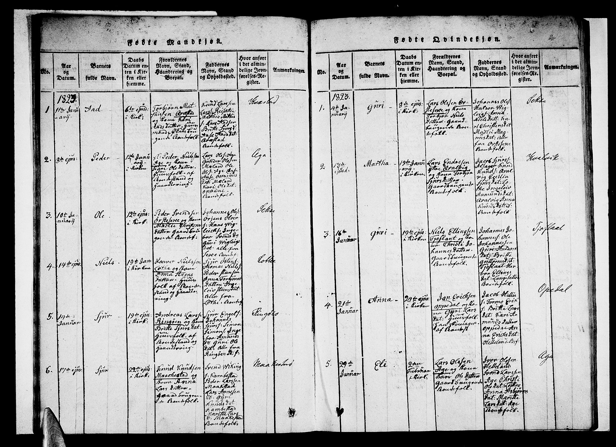 Ullensvang sokneprestembete, SAB/A-78701/H/Haa: Parish register (official) no. A 9, 1819-1826