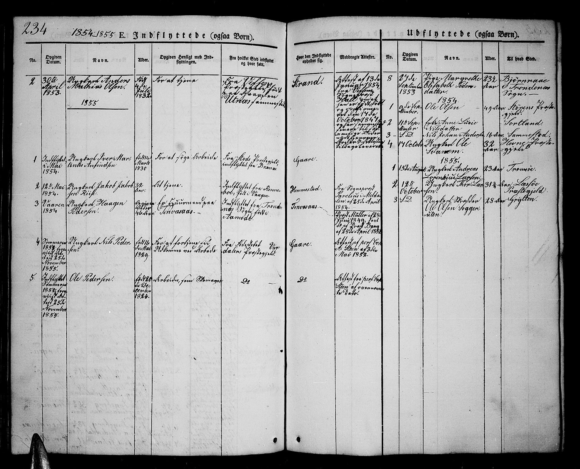 Kvæfjord sokneprestkontor, AV/SATØ-S-1323/G/Ga/Gab/L0002klokker: Parish register (copy) no. 2, 1841-1855, p. 234