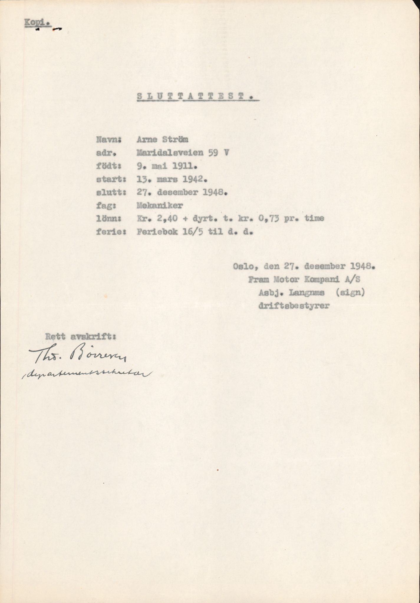 Forsvaret, Forsvarets overkommando/Luftforsvarsstaben, RA/RAFA-4079/P/Pa/L0028: Personellpapirer, 1911, p. 194