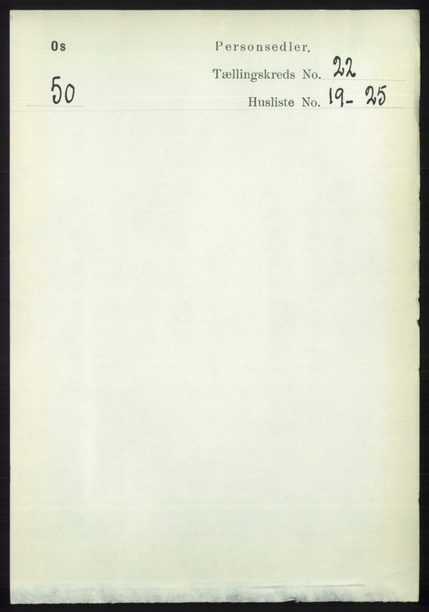 RA, 1891 census for 1243 Os, 1891, p. 4997