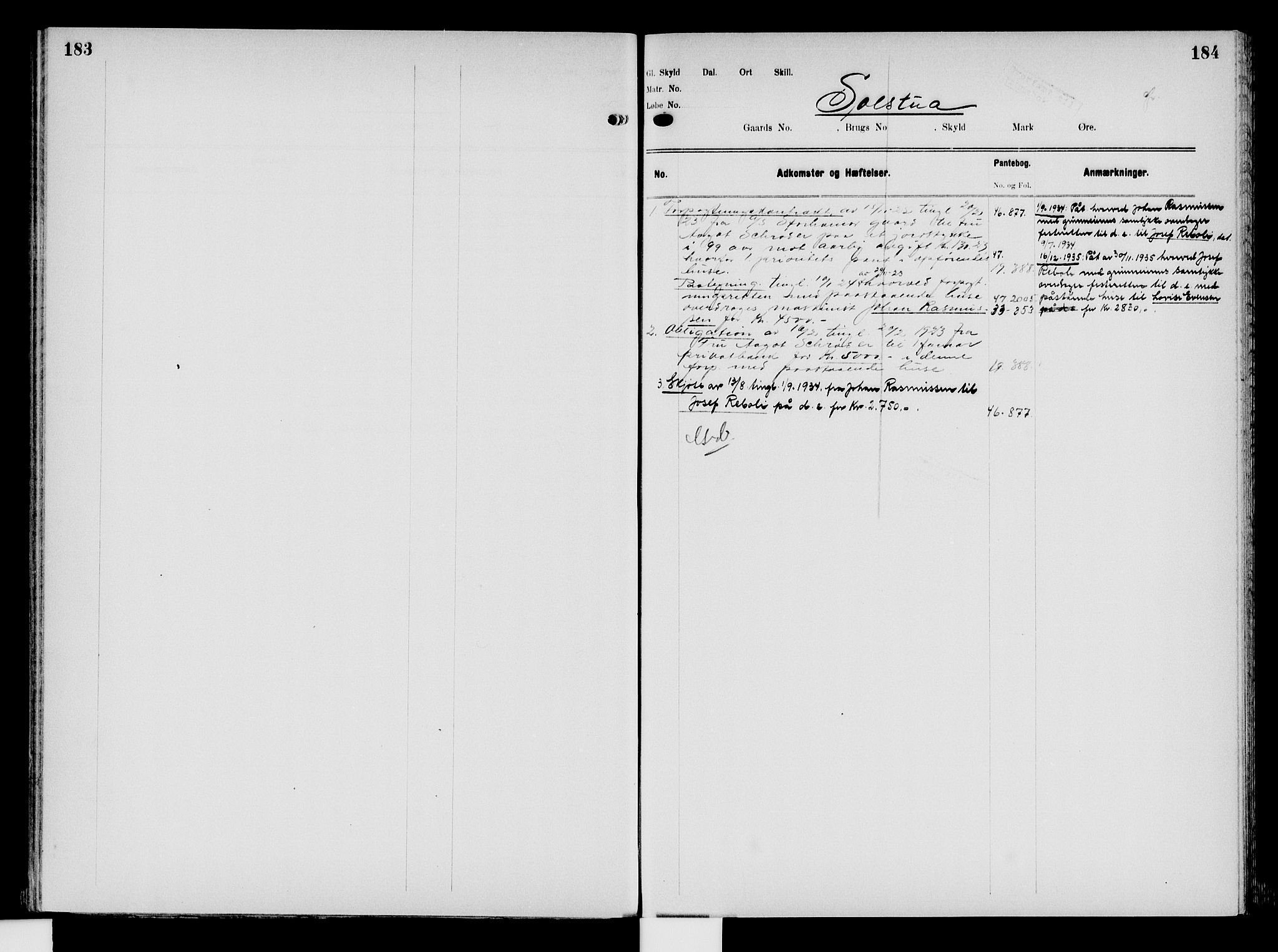 Nord-Hedmark sorenskriveri, SAH/TING-012/H/Ha/Had/Hade/L0008: Mortgage register no. 4.8, 1923-1940, p. 183-184