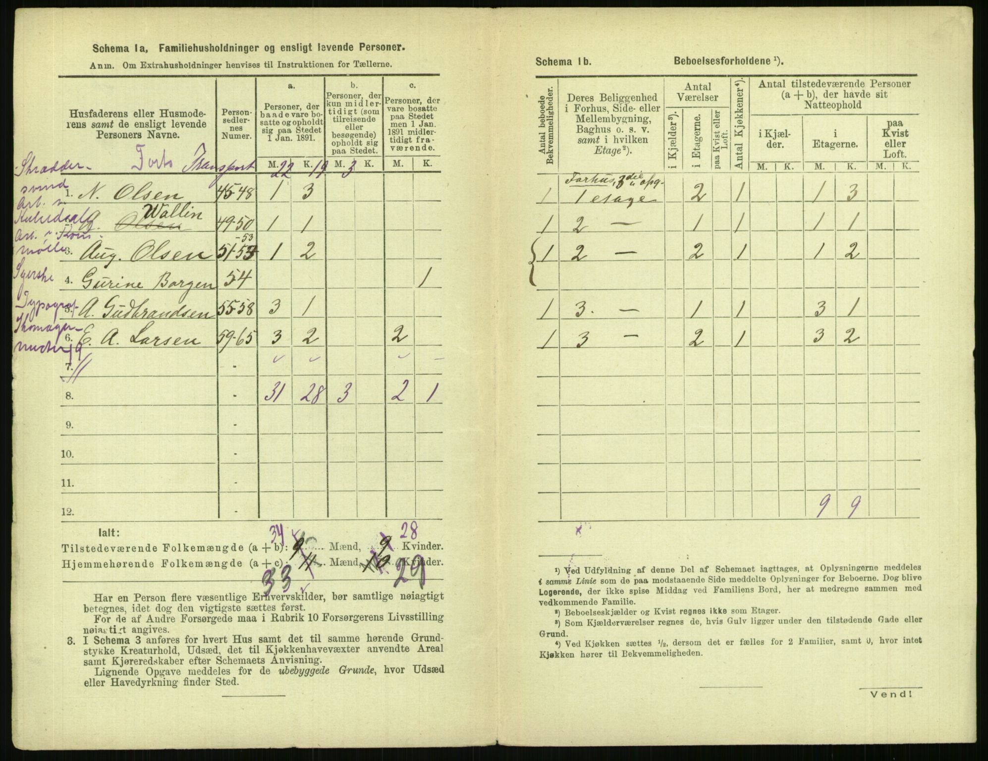 RA, 1891 census for 0301 Kristiania, 1891, p. 131843