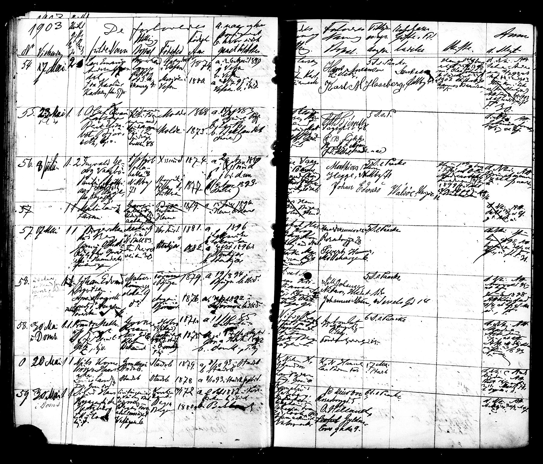 Ministerialprotokoller, klokkerbøker og fødselsregistre - Sør-Trøndelag, AV/SAT-A-1456/604/L0192: Parish register (official) no. 604A13, 1901-1906