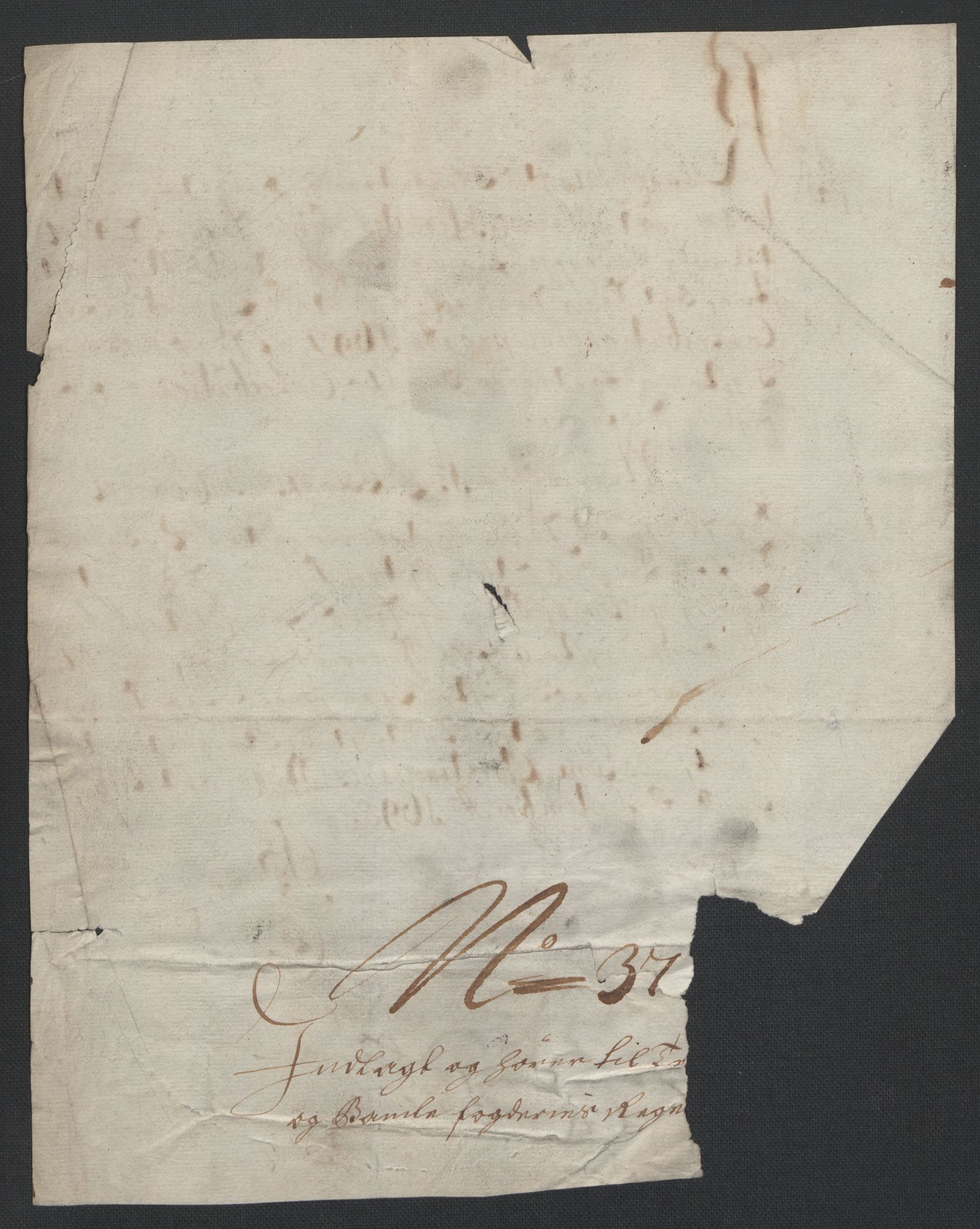 Rentekammeret inntil 1814, Reviderte regnskaper, Fogderegnskap, RA/EA-4092/R36/L2097: Fogderegnskap Øvre og Nedre Telemark og Bamble, 1697, p. 303