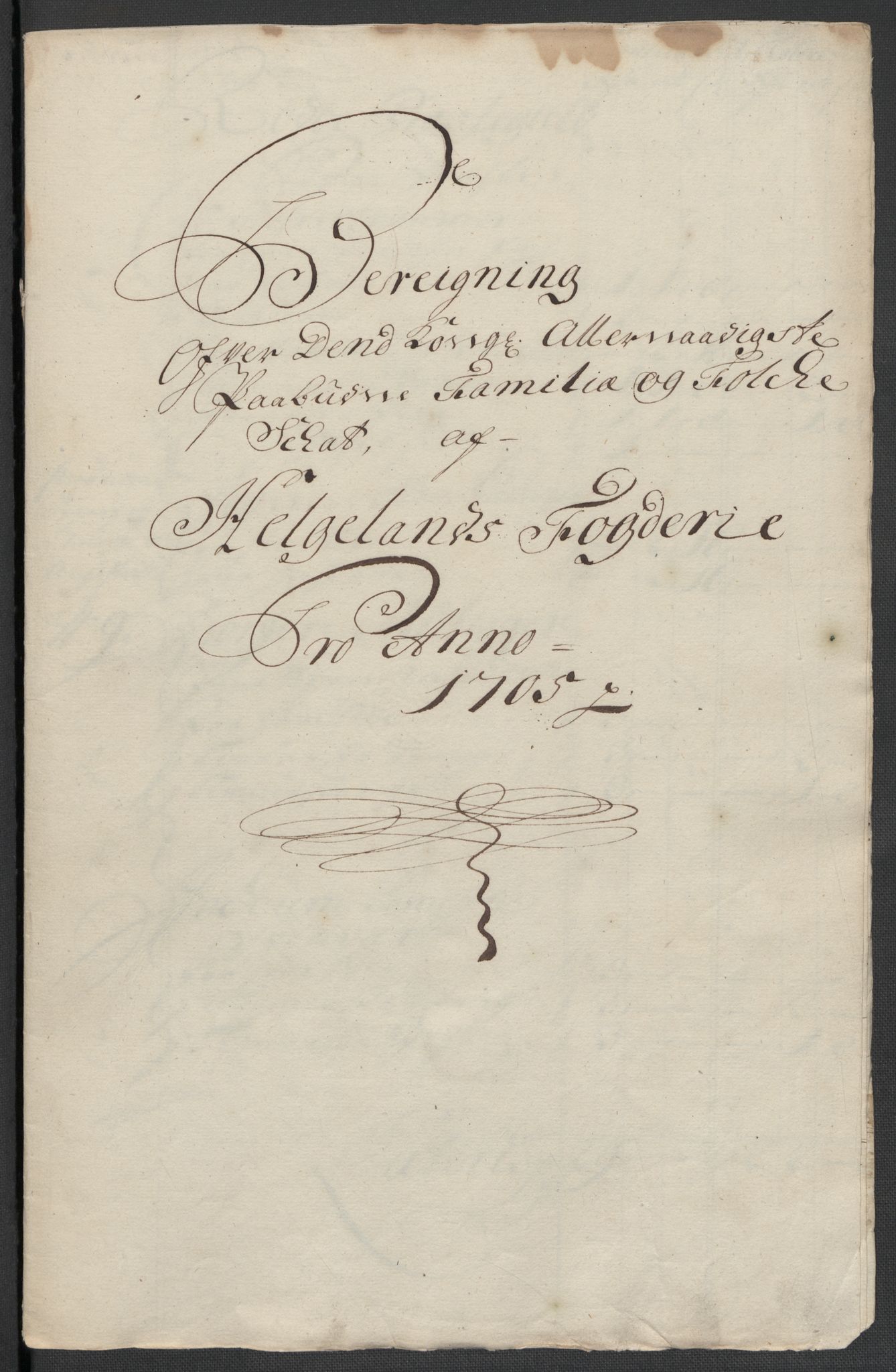 Rentekammeret inntil 1814, Reviderte regnskaper, Fogderegnskap, AV/RA-EA-4092/R65/L4508: Fogderegnskap Helgeland, 1702-1705, p. 478