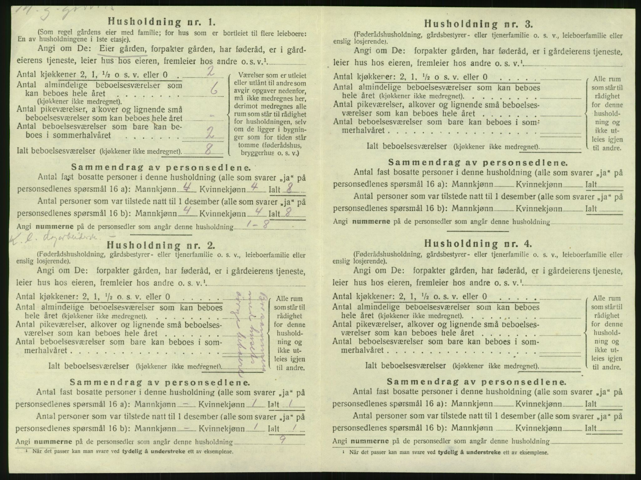 SAT, 1920 census for Hemnes, 1920, p. 1291