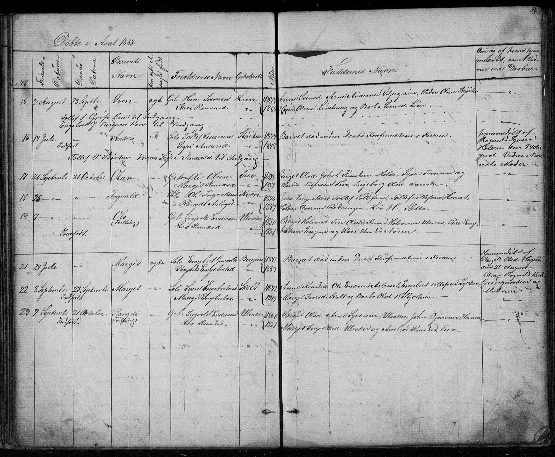 Gol kirkebøker, AV/SAKO-A-226/G/Gb/L0005: Parish register (copy) no. II 5, 1875-1891, p. 59