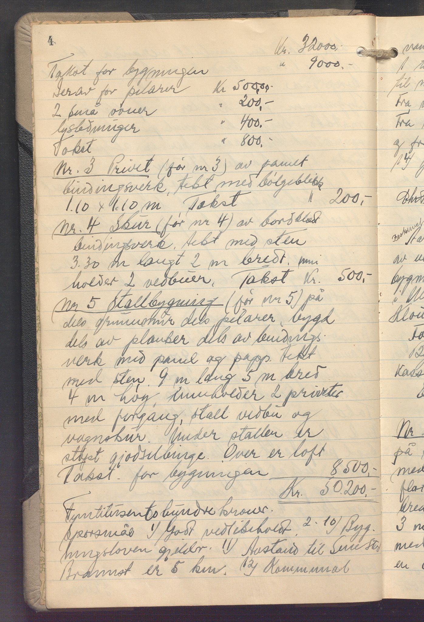 Lensmennene i Aker, OBA/A-10133/F/Fb/L0008: Branntakstprotokoll, 1942-1943, p. 4