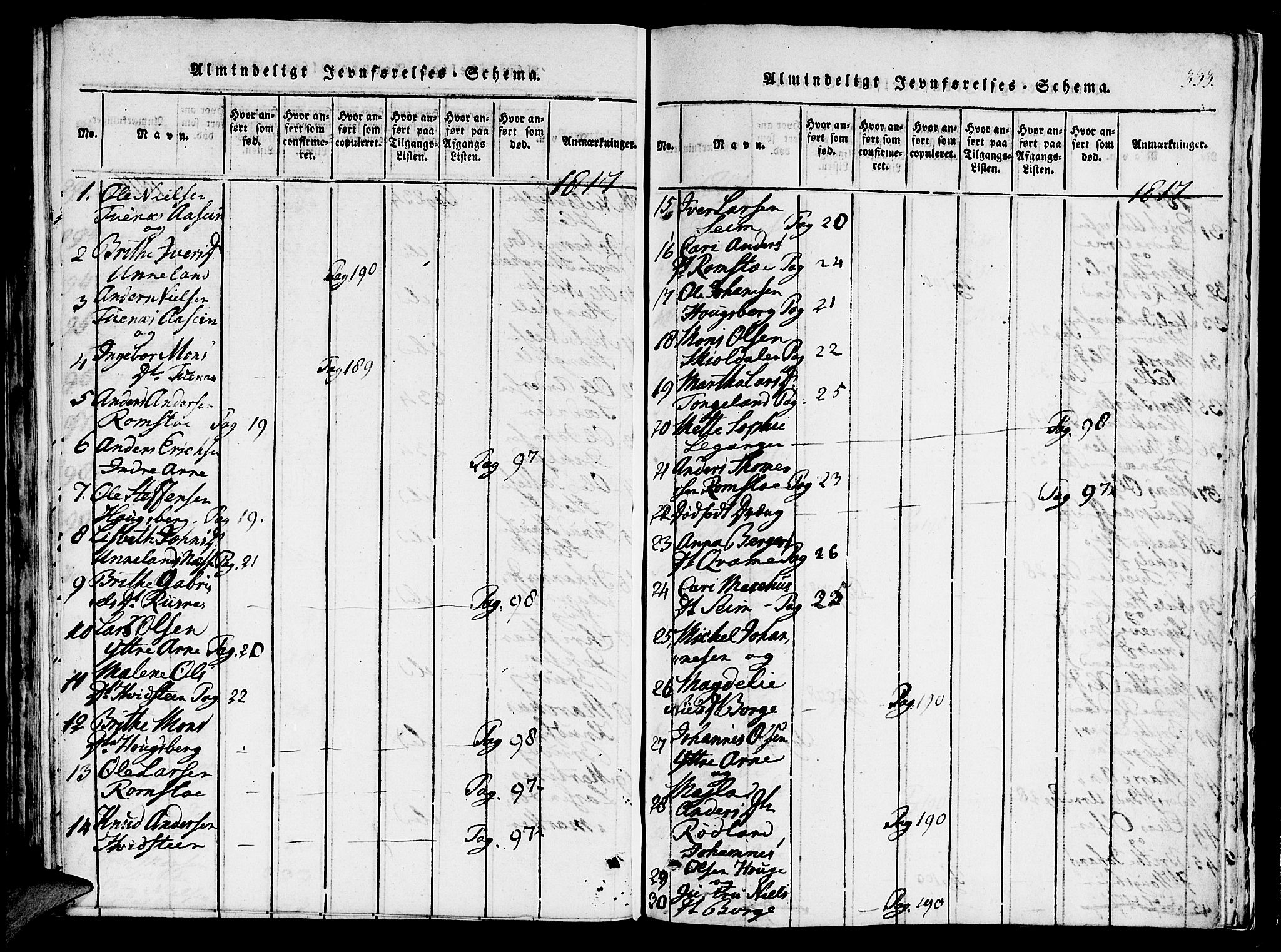 Haus sokneprestembete, SAB/A-75601/H/Haa: Parish register (official) no. A 12, 1816-1821, p. 333