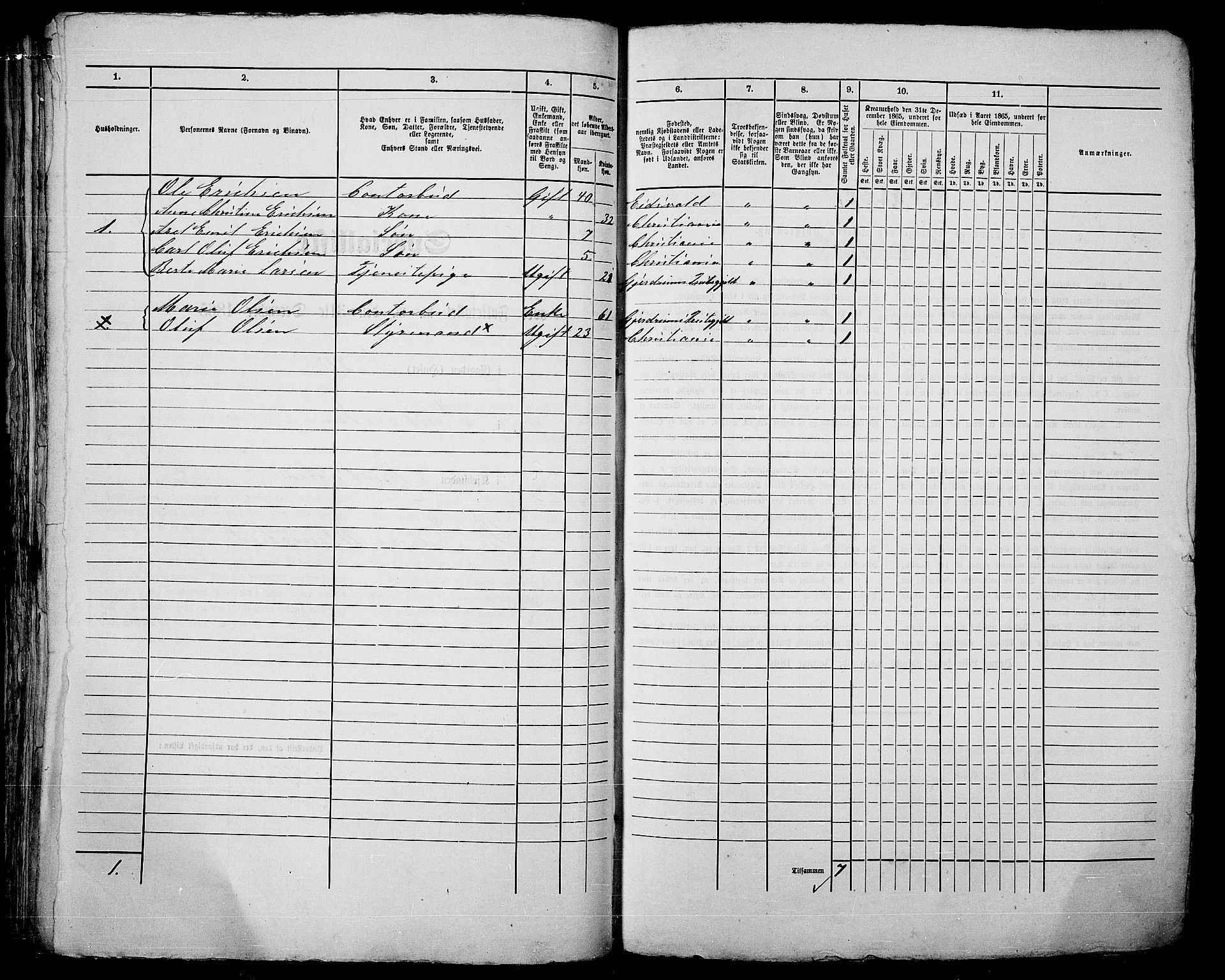 RA, 1865 census for Kristiania, 1865, p. 269