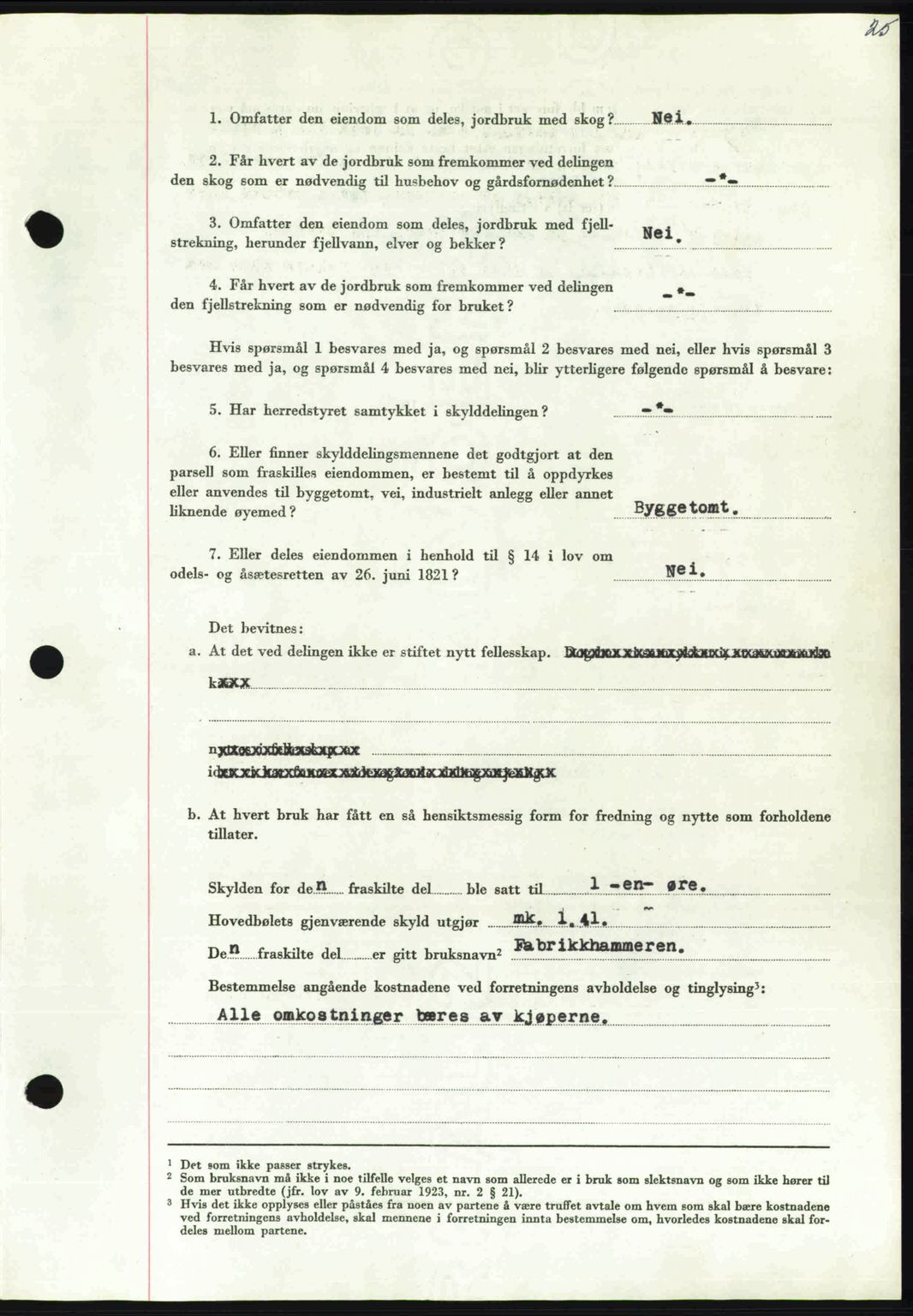 Nordmøre sorenskriveri, AV/SAT-A-4132/1/2/2Ca: Mortgage book no. A112, 1949-1949, Diary no: : 2049/1949