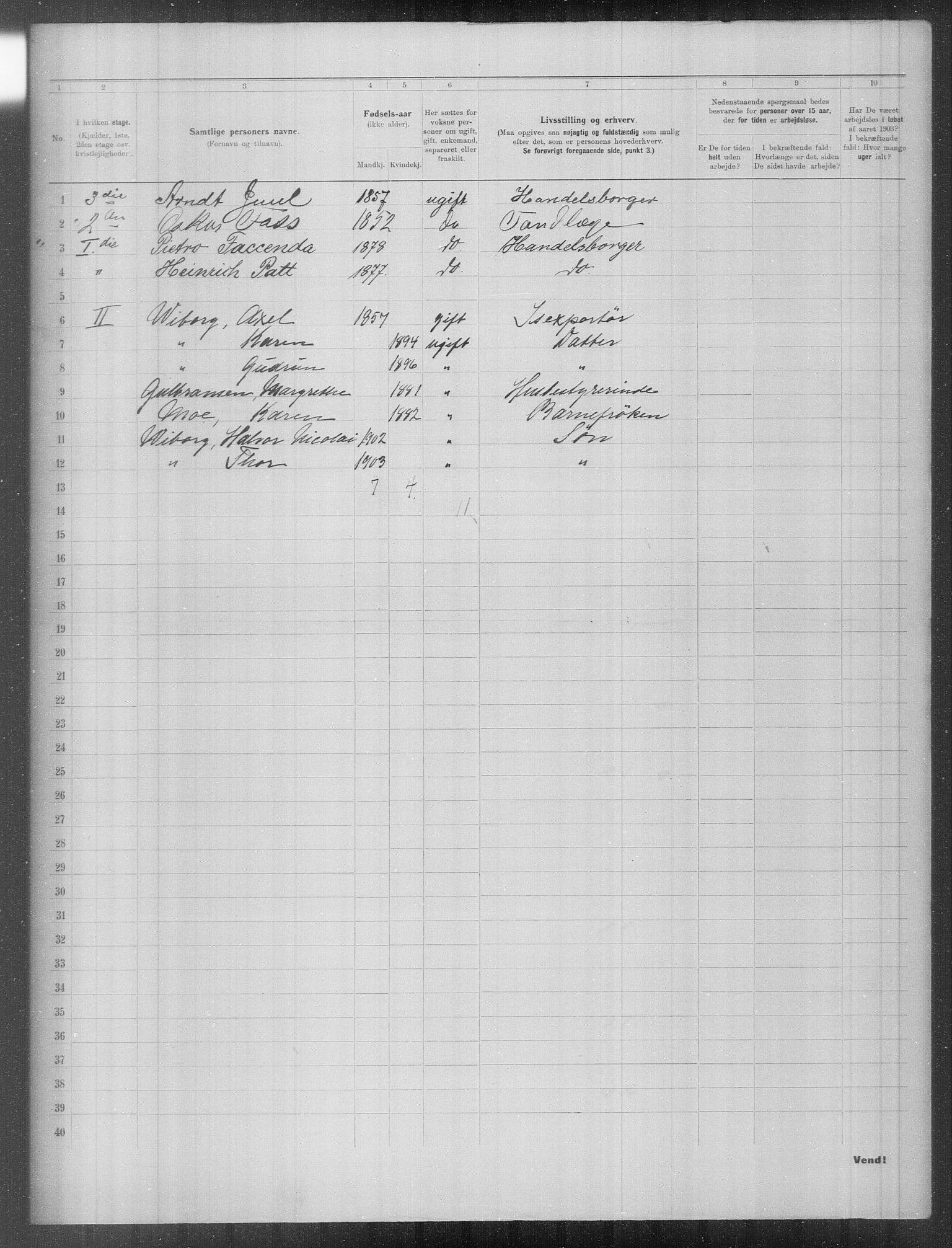 OBA, Municipal Census 1903 for Kristiania, 1903, p. 12956