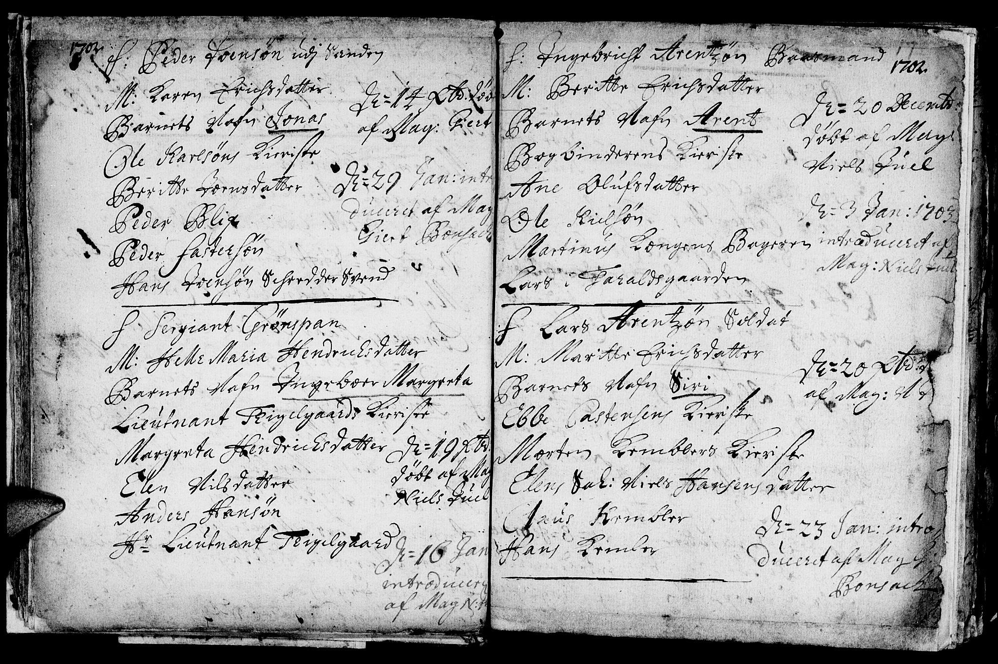 Ministerialprotokoller, klokkerbøker og fødselsregistre - Sør-Trøndelag, SAT/A-1456/601/L0034: Parish register (official) no. 601A02, 1702-1714, p. 17a