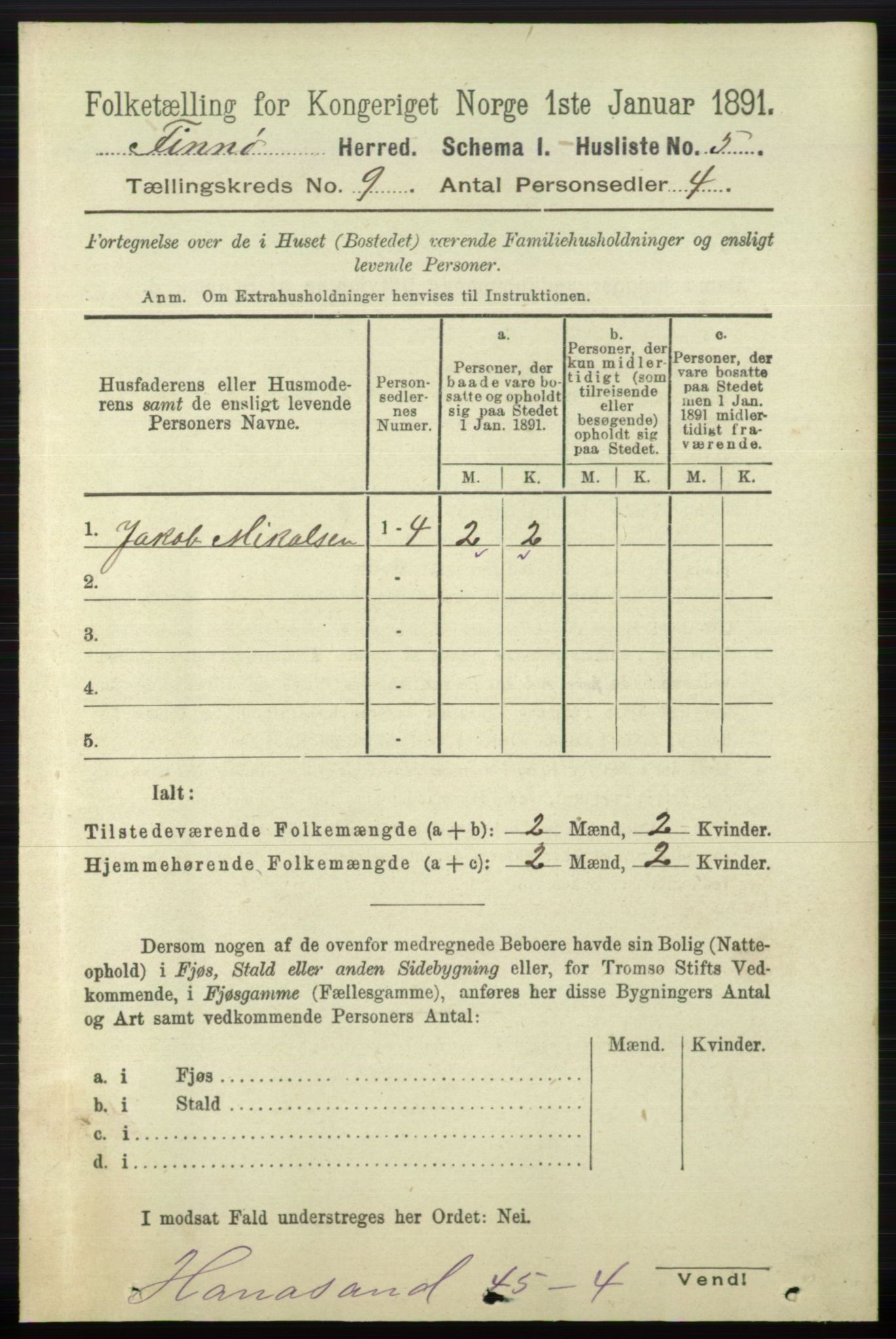 RA, 1891 census for 1141 Finnøy, 1891, p. 1852