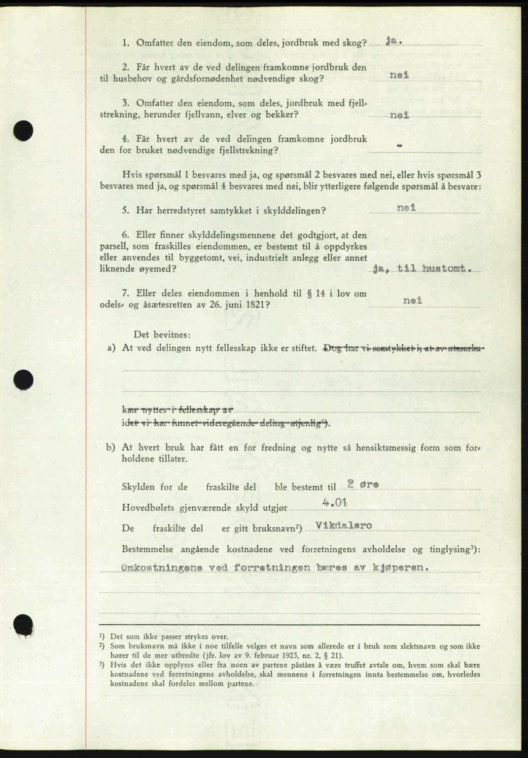 Romsdal sorenskriveri, AV/SAT-A-4149/1/2/2C: Mortgage book no. A21, 1946-1946, Diary no: : 2320/1946