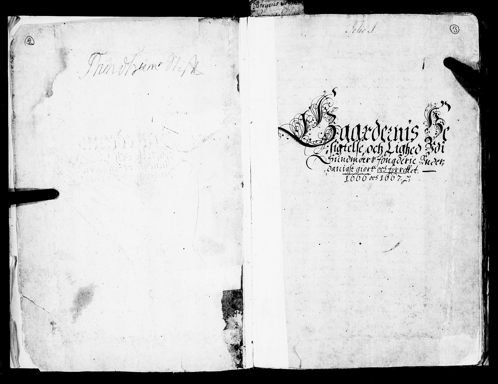 Rentekammeret inntil 1814, Realistisk ordnet avdeling, RA/EA-4070/N/Nb/Nba/L0045: Sunnmøre fogderi, 1666-1667, p. 2-3