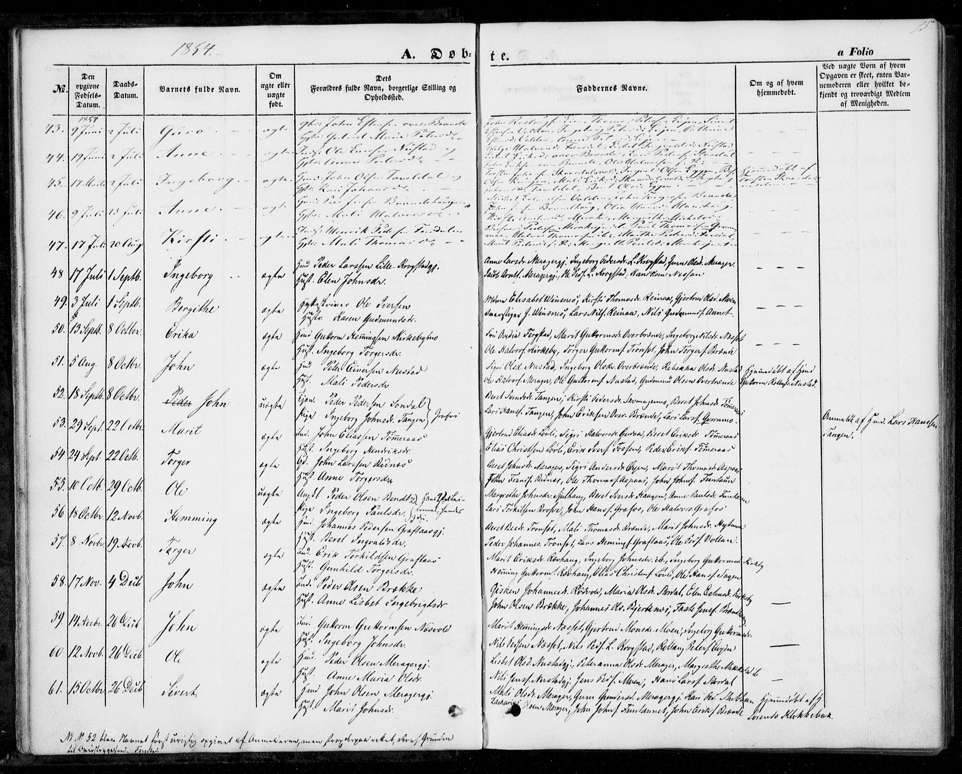 Ministerialprotokoller, klokkerbøker og fødselsregistre - Nord-Trøndelag, SAT/A-1458/706/L0040: Parish register (official) no. 706A01, 1850-1861, p. 15