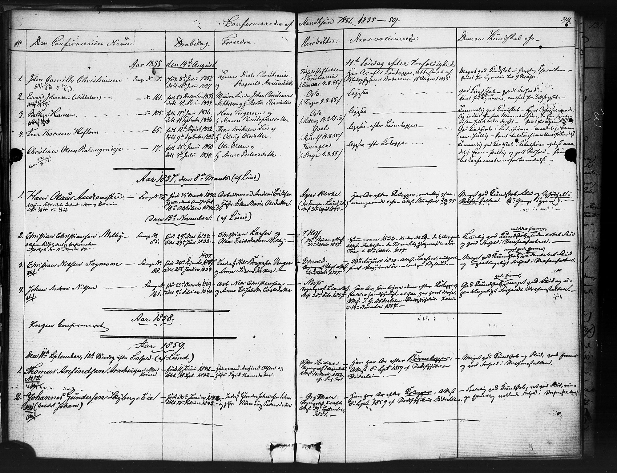 Kristiania tukthusprest Kirkebøker, SAO/A-10881/F/Fa/L0003: Parish register (official) no. 3, 1831-1865, p. 44
